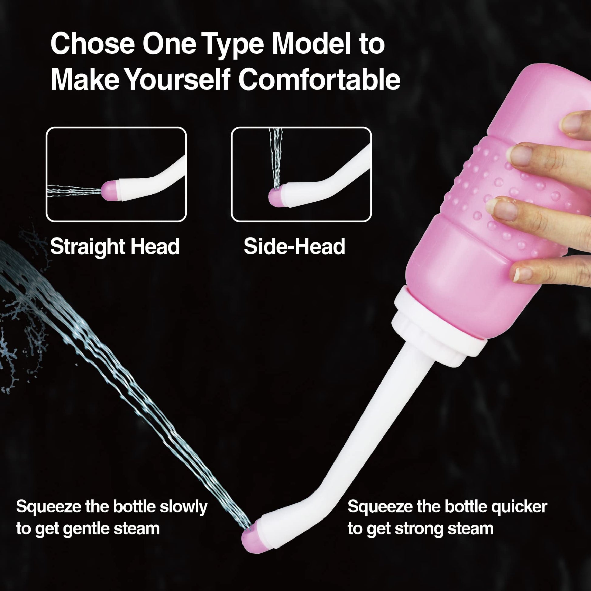 TopQuaFocus 12oz Perineal Bottle for Postpartum Care Portable Travel Peri Sprayer Bidet Postpartum - AB Mystery