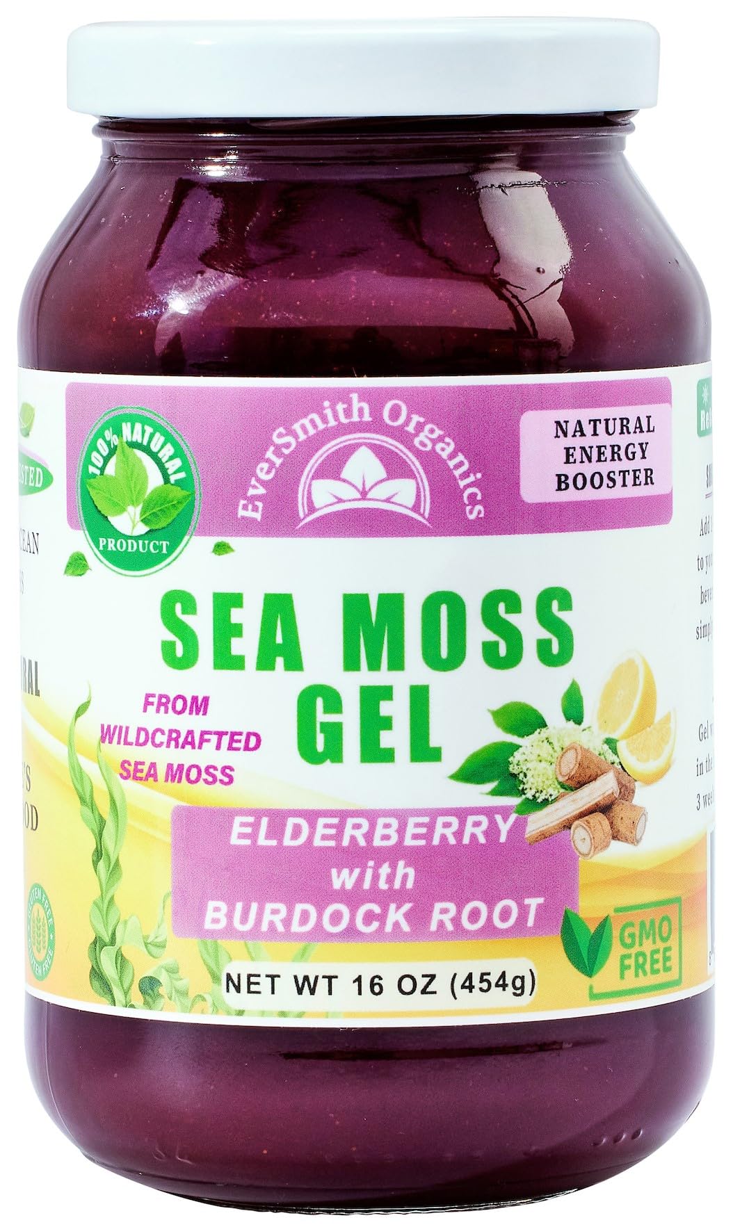 EverSmith Organics - Wildcrafted Irish Sea Moss Gel | Made in USA | Rich in Vitamins - AB Mystery