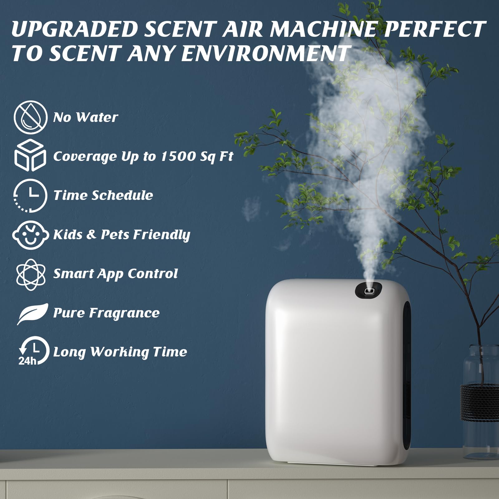 Barthelemy Scent Air Machine for Home, 1500 Sq. Ft Coverage Waterless Essential Oil Diffuser - AB Mystery