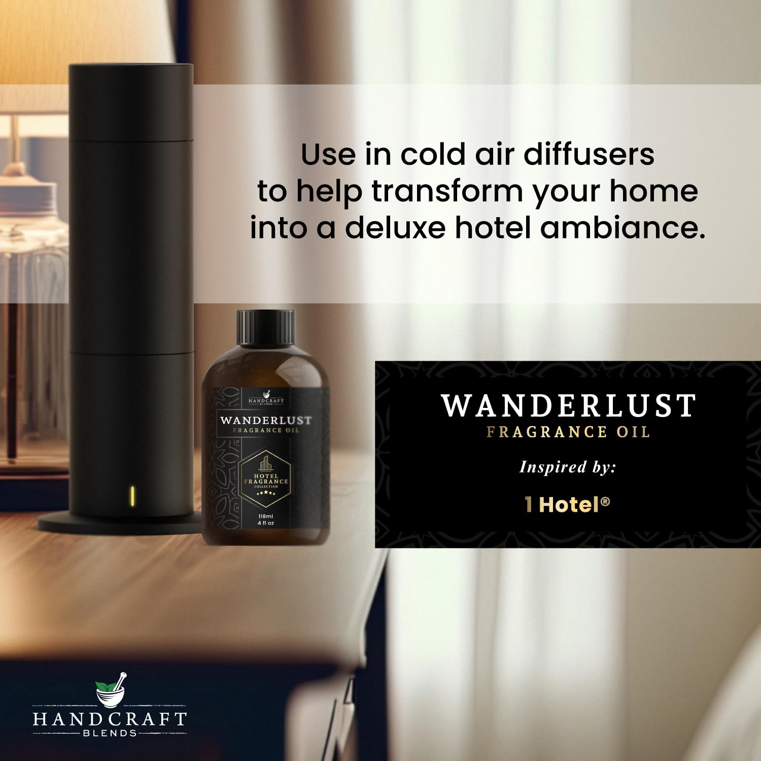 Handcraft Blends Hotel Fragrance Oil Wanderlust Scent – Luxury Hotel Collection Diffuser Oil Scents - AB Mystery