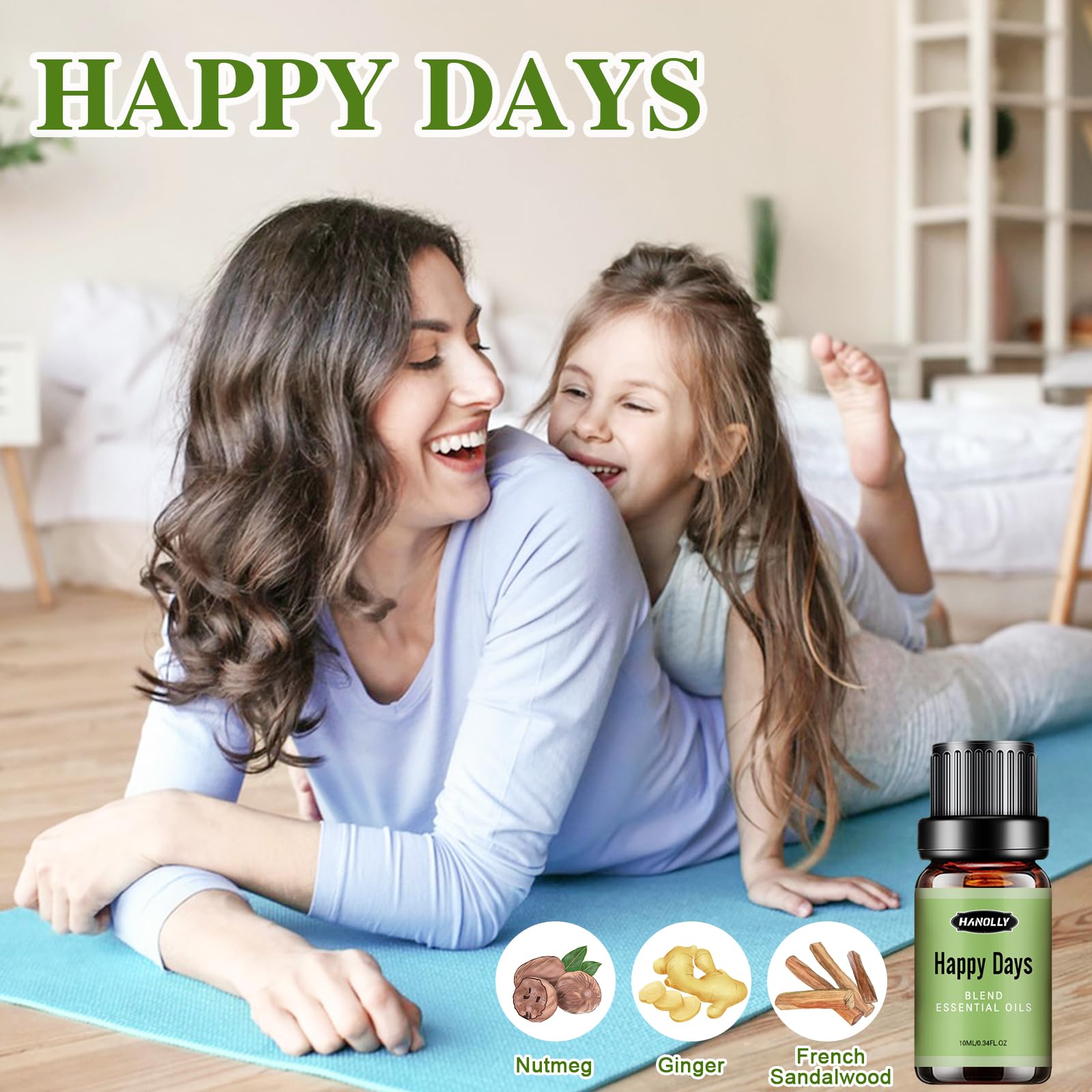 Essential Oils Blend Set, Fragrance Oil Aromatherapy Essential Oils Kit for Diffuser (6x10ML) - AB Mystery