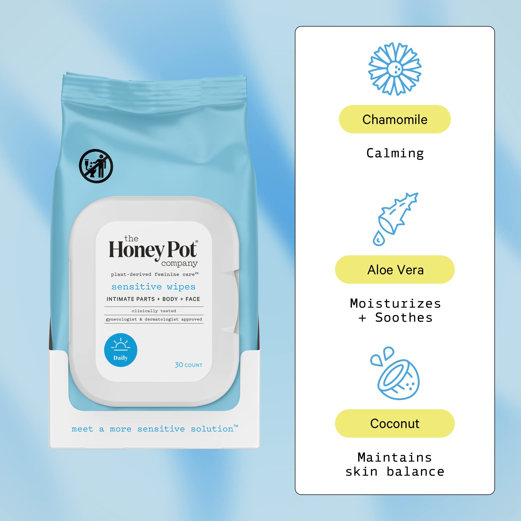 The Honey Pot Company - Feminine Wash & Feminine Wipe Bundle - Includes Unscented Ph Balance - AB Mystery