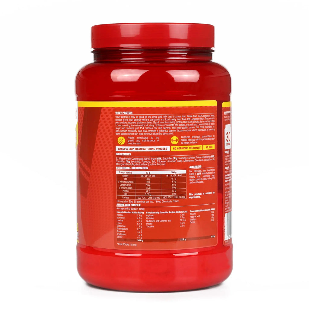 LFC Whey Protein Powder Strawberry Flavour 908g 15.5g Naturally-Occurring BCAAs 21g Protein Vector Consumer