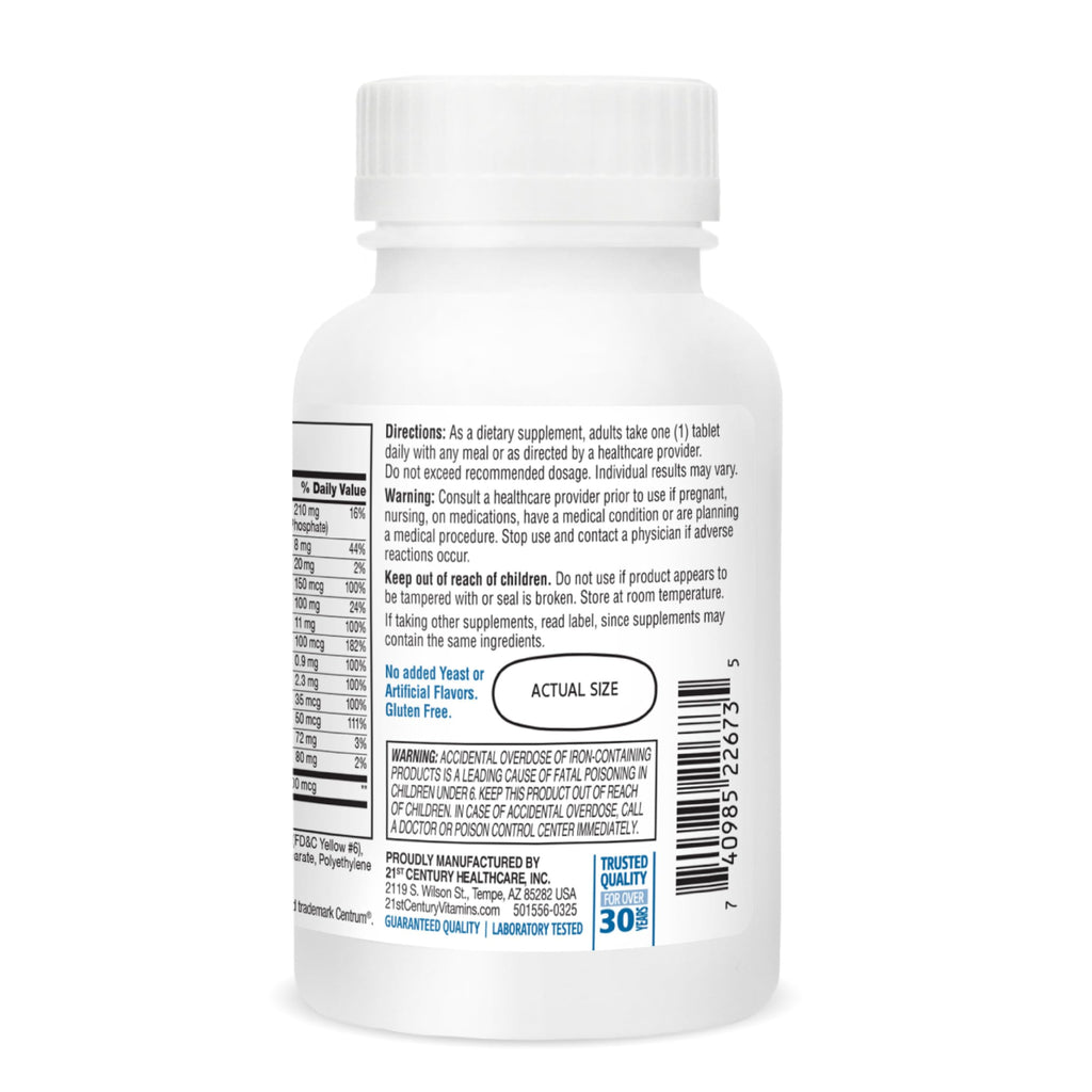 21st Century Sentry Men Multivitamin, 120 Count - AB Mystery