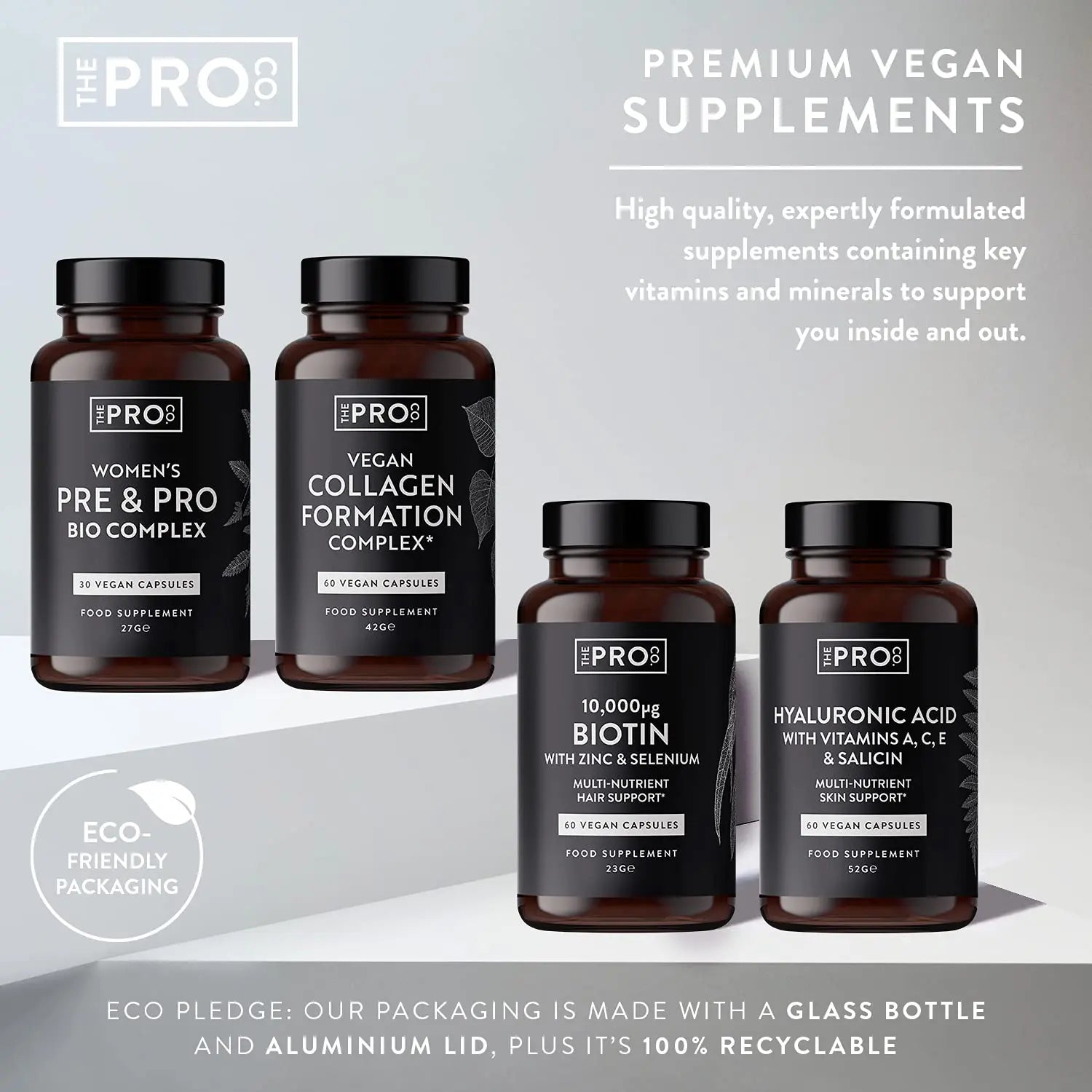 Premium Vegan Collagen Booster Supplement - Hair Skin & Nails Vitamins - AB Mystery