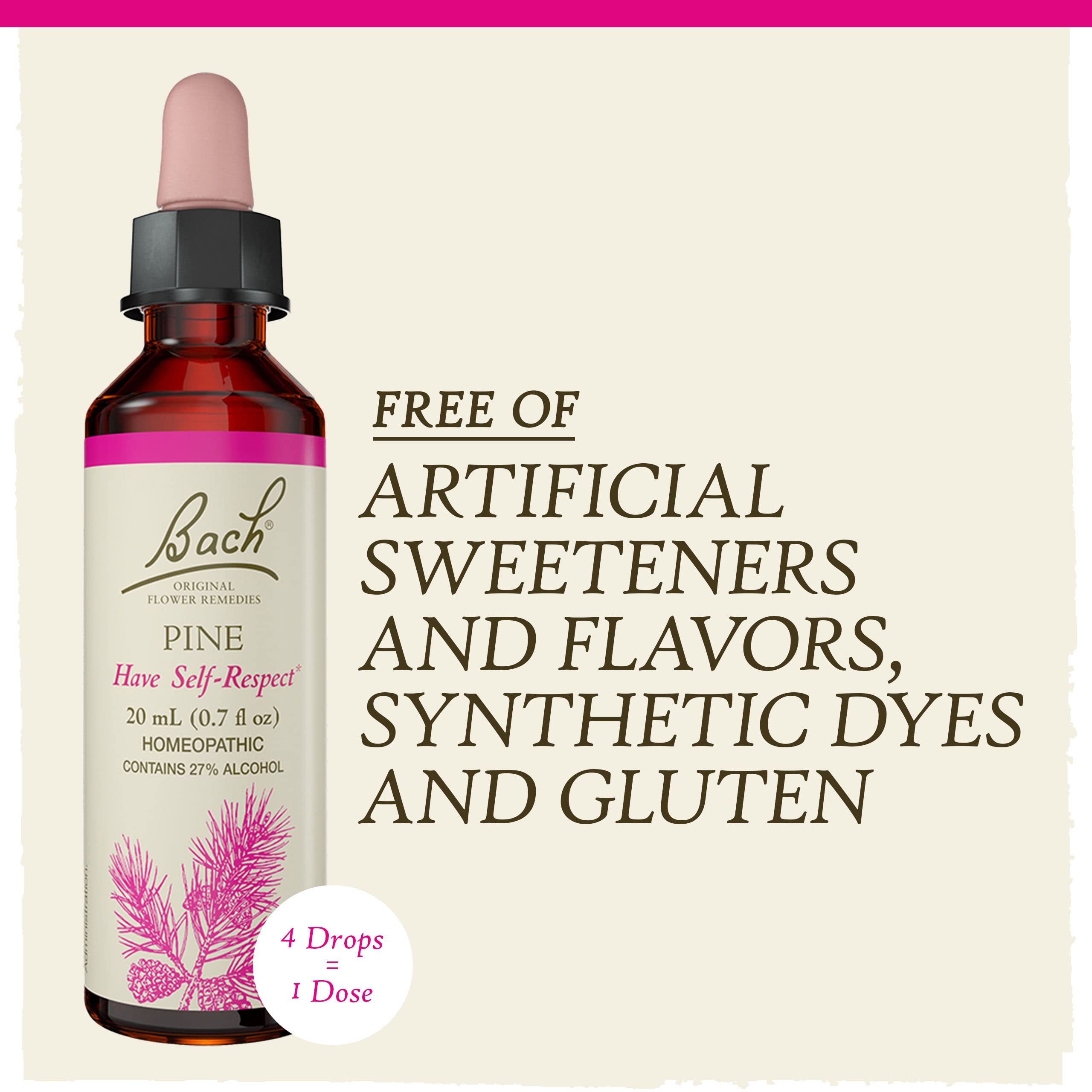 Bach Original Flower Remedies, Pine for Self Respect, Natural Homeopathic Flower Essence - AB Mystery
