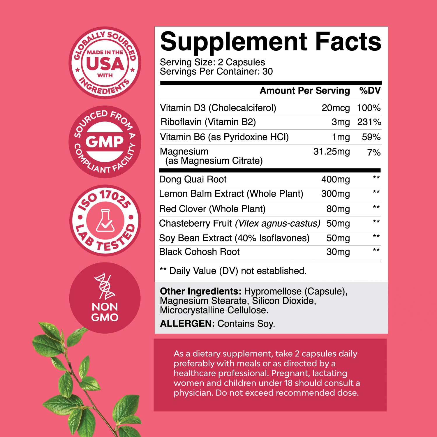 Natures Craft Bundle of Herbal Menopause Supplement and Advanced Thyroid Support - AB Mystery