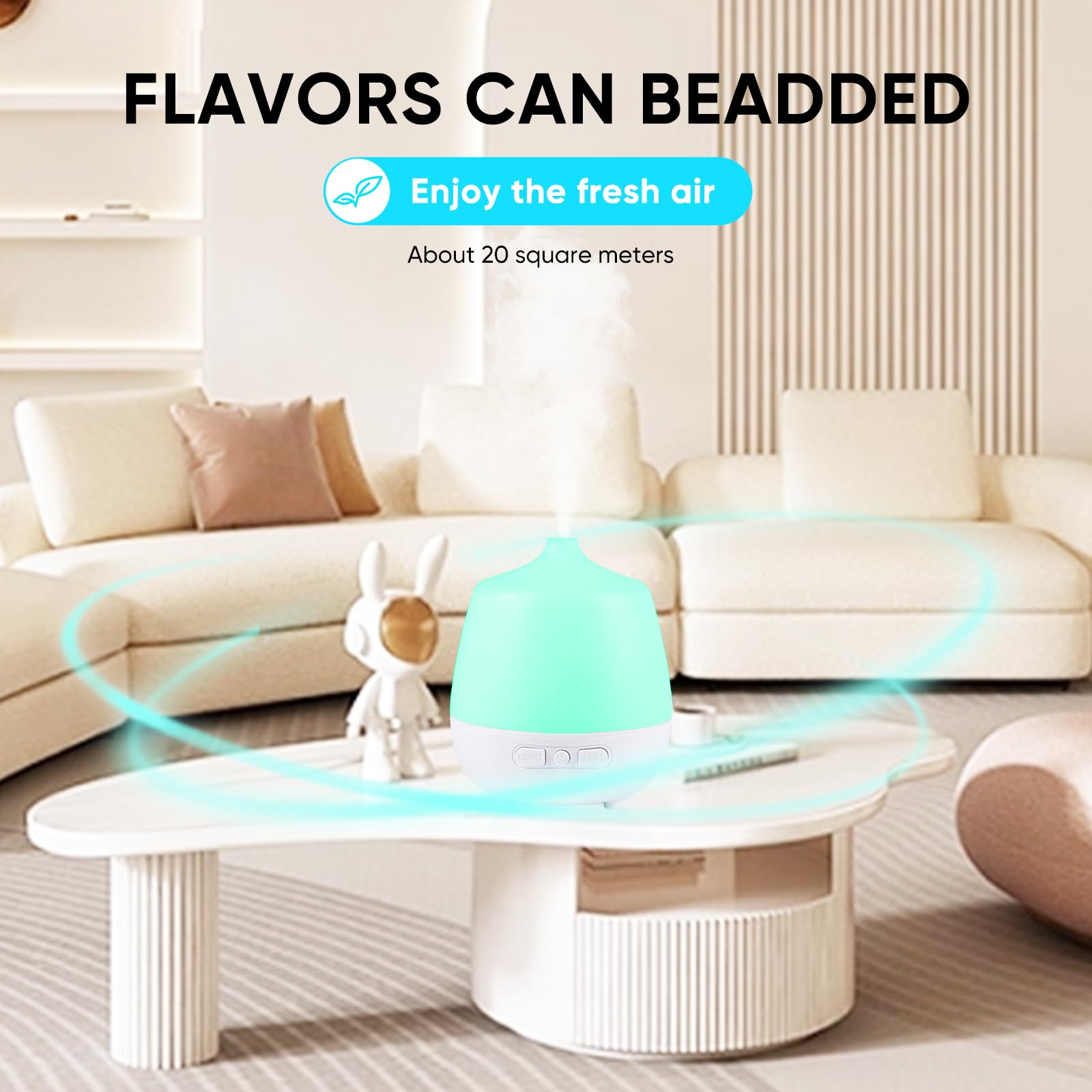 HAPPTWS 220Ml Essential Oil Diffuser - Diffusers for Essential Oils Aromatherapy Diffuser - AB Mystery