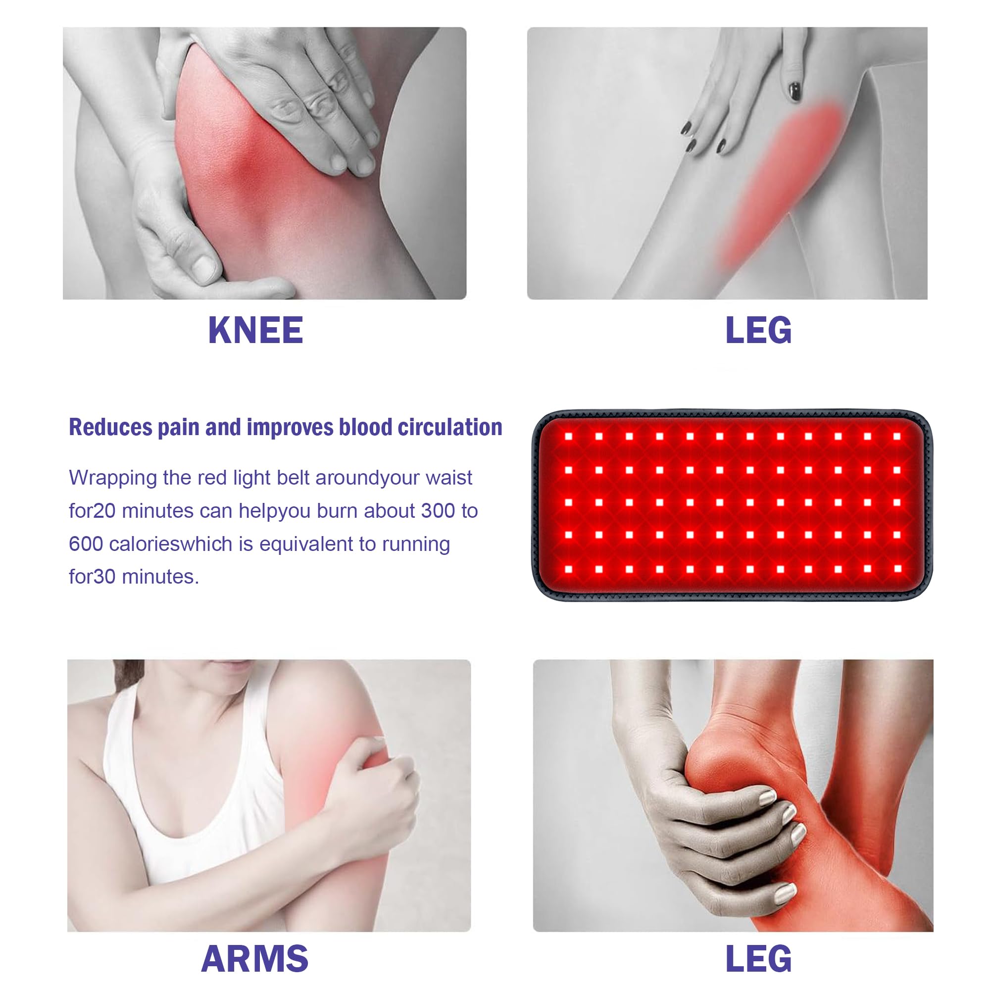 Kate brothers Red Light Therapy Belt - for Neck Near Infrared Light Therapy & Red Light Therapy - AB Mystery
