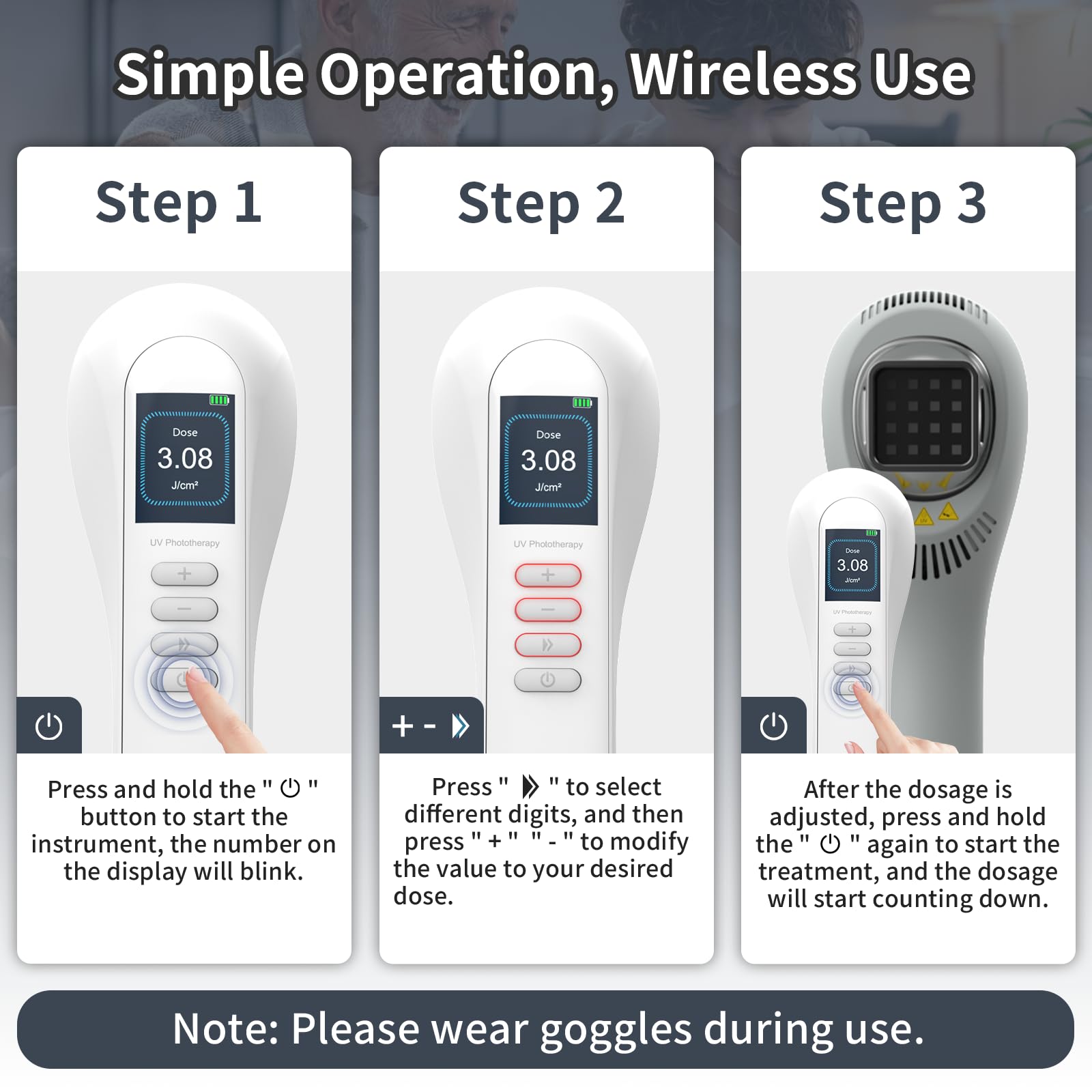 HaSoCare Phototharepy Light, UV Light for Home Use - AB Mystery