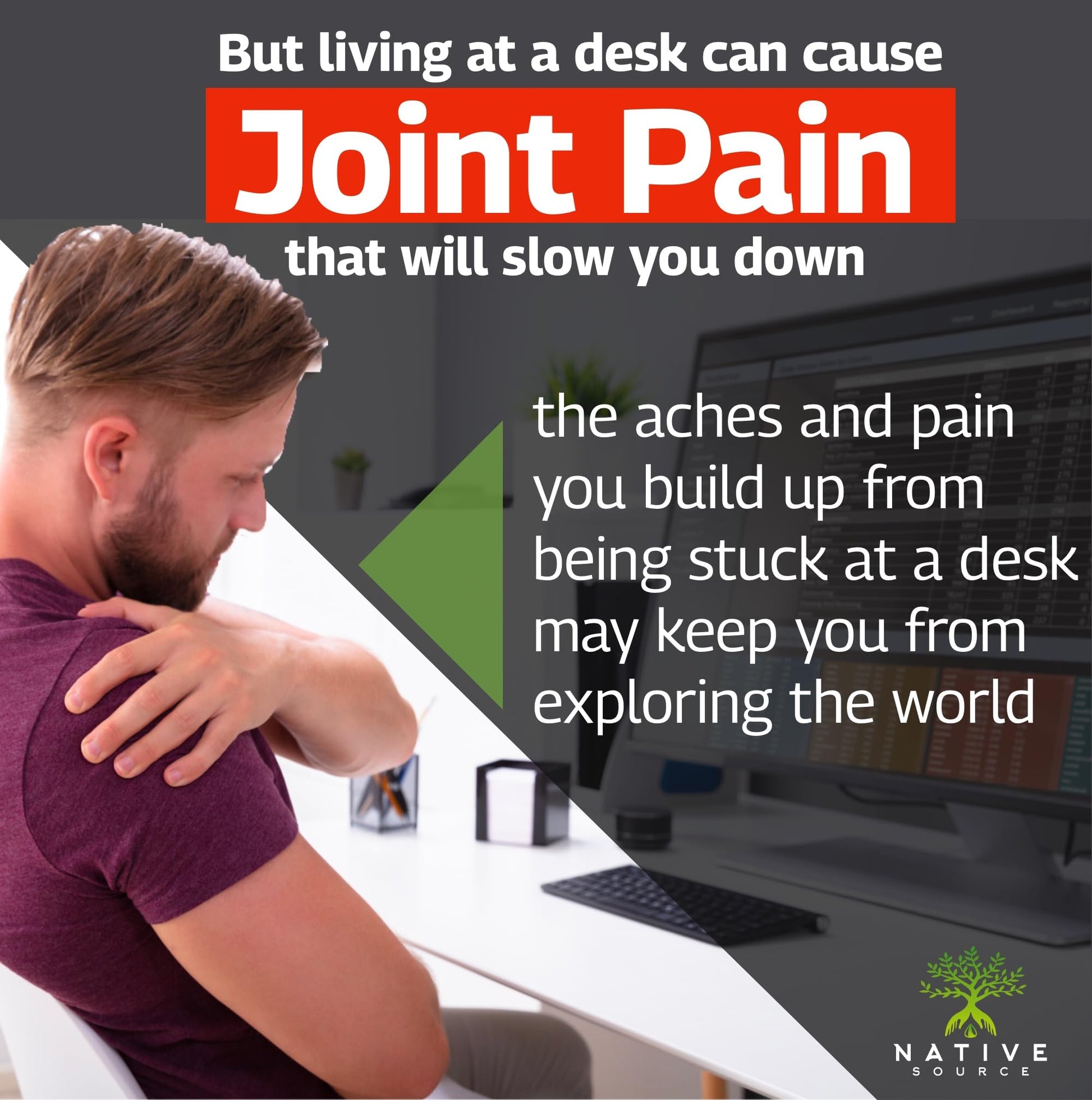 Native Source Joint Support Supplement - Turmeric - Tamarind - Boswellia - Fenugreek - AB Mystery