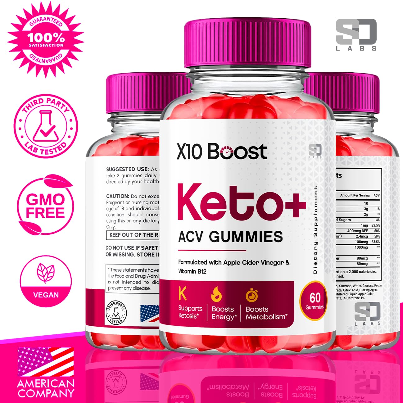 X10 Boost Keto ACV Gummies Advanced Weight Loss, X10 Boost Keto + ACV 1000mg Apple - AB Mystery