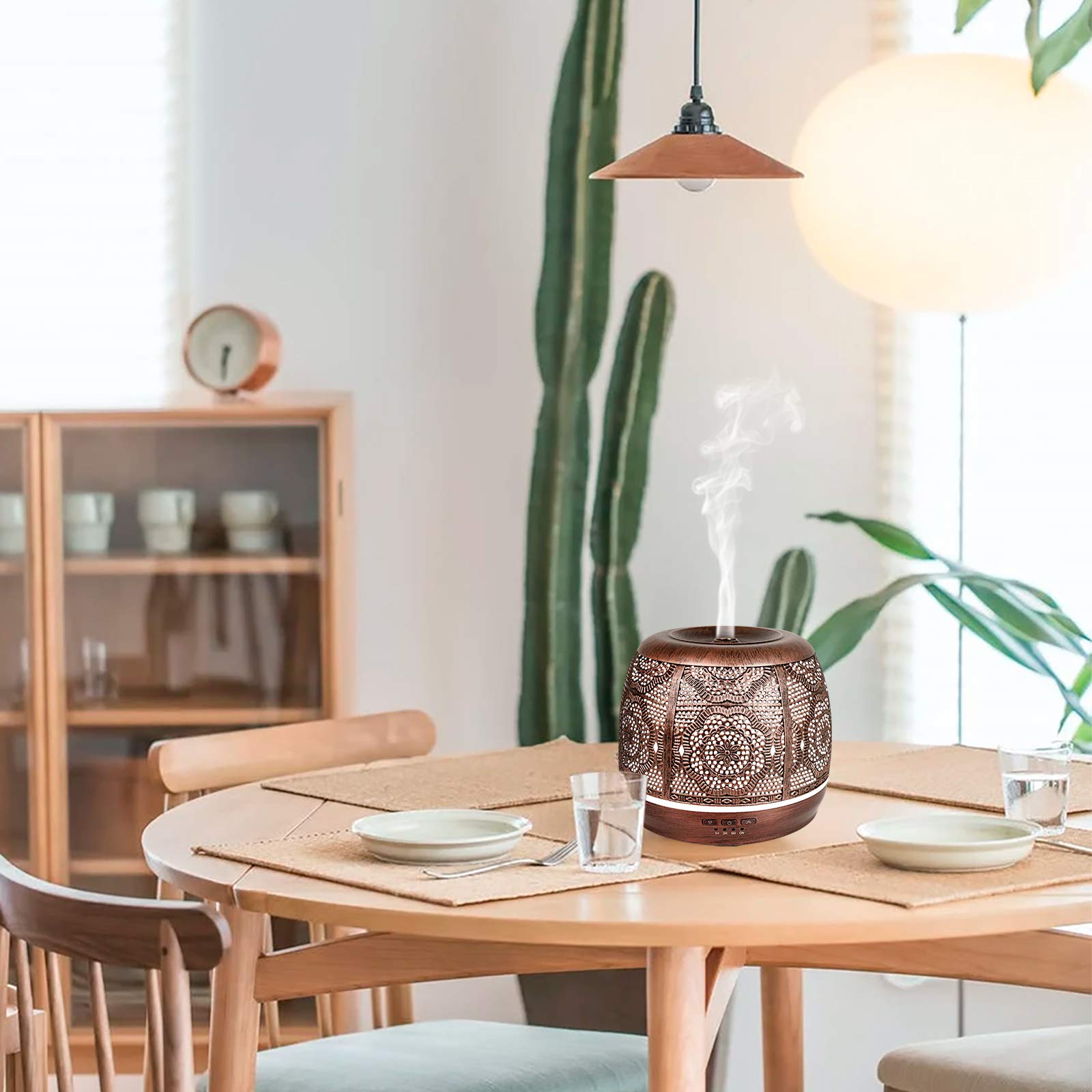 Essential Oil Diffuser, Upgraded Metal Diffusers for Essential Oils, Aromatherapy Diffuser Cool Mist - AB Mystery