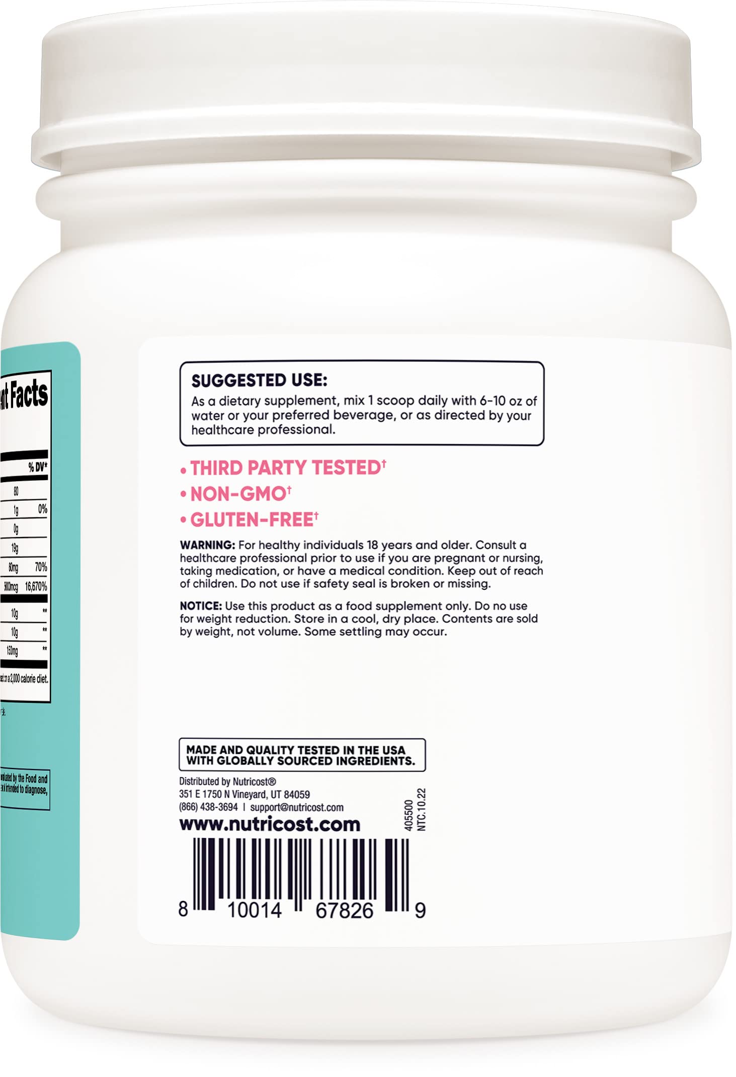 Nutricost Collagen for Women 30 Servings (Unflavored) - Grass-Fed Collagen Peptides - AB Mystery