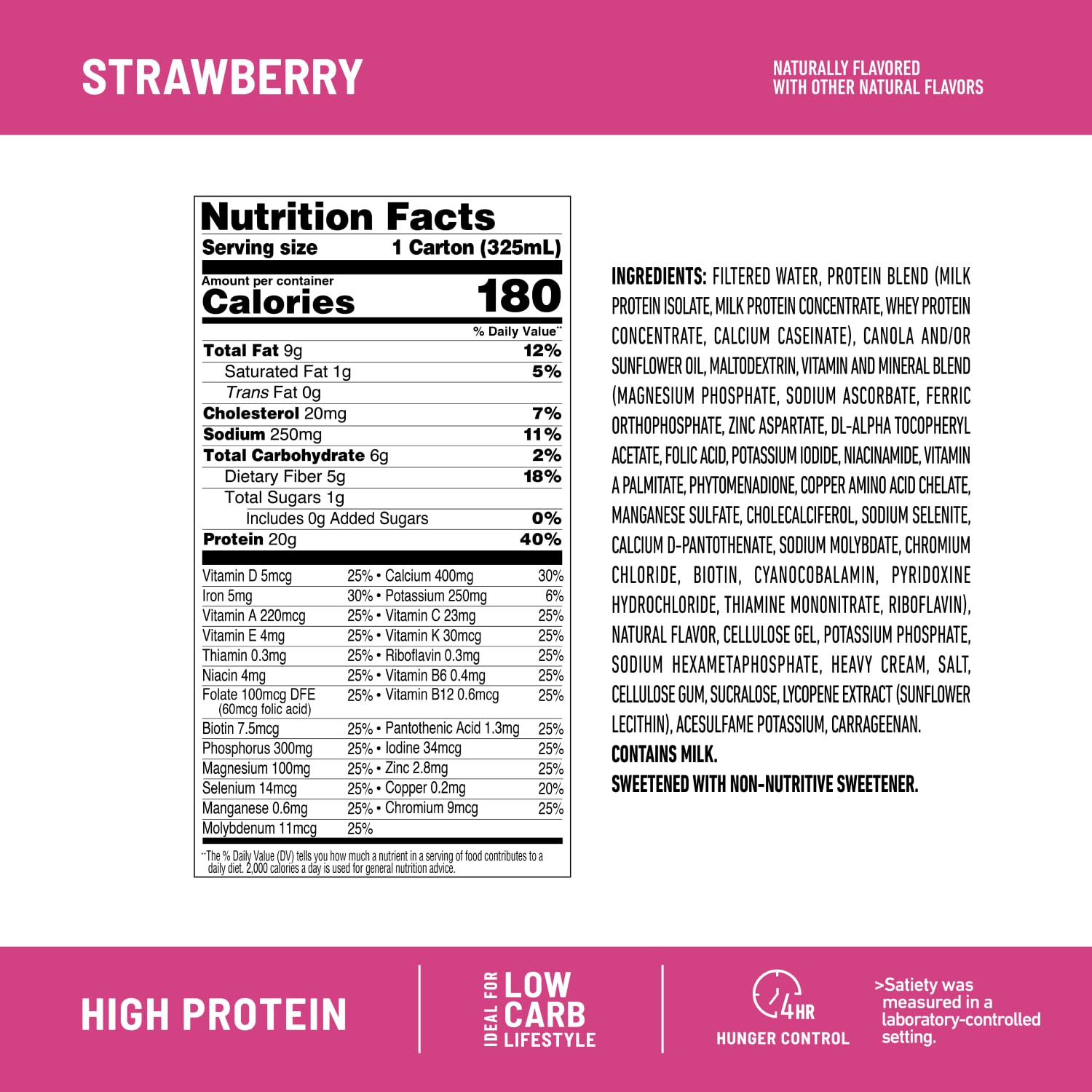 SlimFast Protein Shake, Strawberry- 20g Protein, Meal Replacement Shake Ready to Drink - AB Mystery