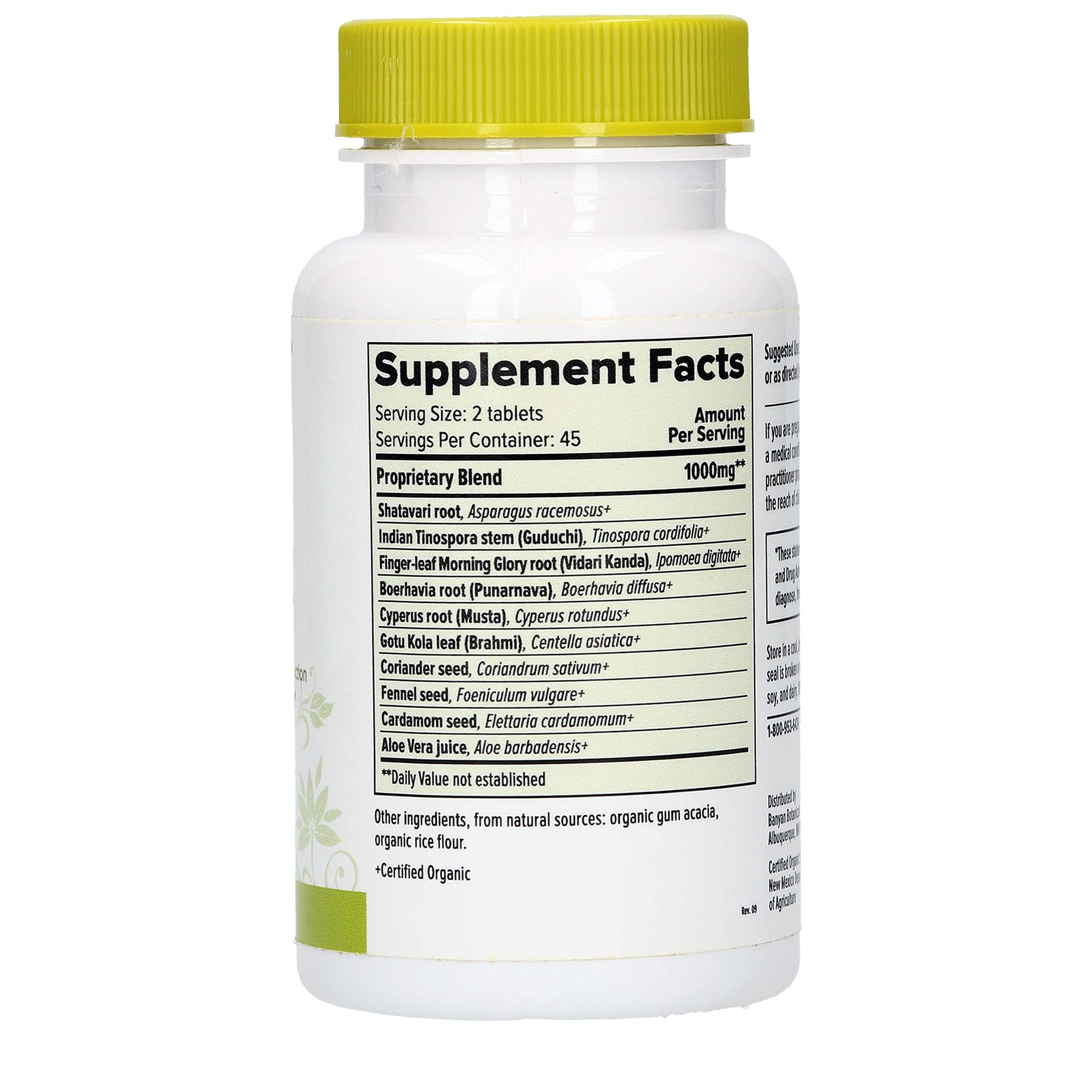 Banyan Botanicals Women’s Support – Organic Herbal Tablets – Promotes a Healthy Female Reproductive - AB Mystery