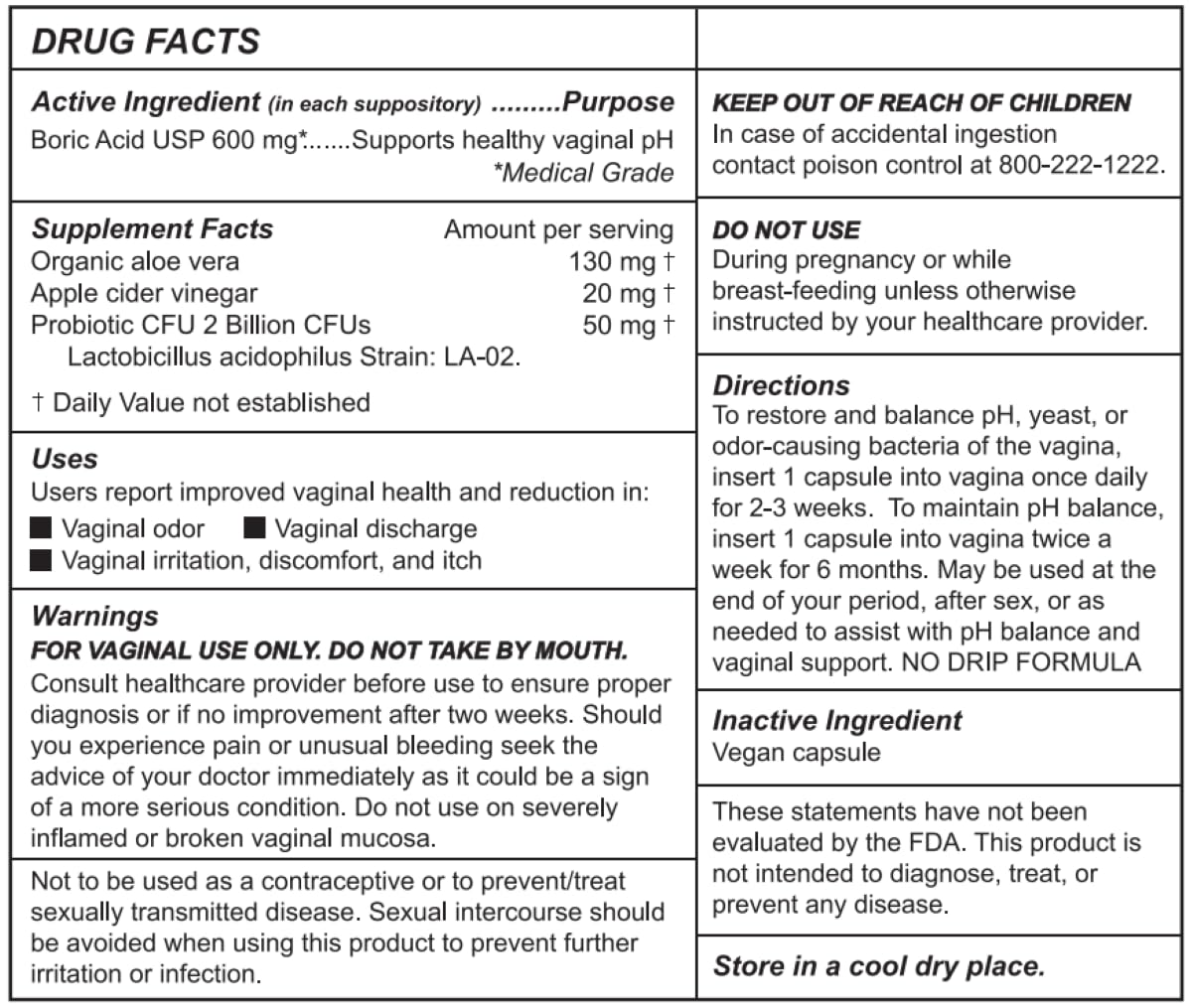 Kushae Boric Acid Suppositories with Applicator, All-Natural Boric Acid Suppositories for Women - AB Mystery