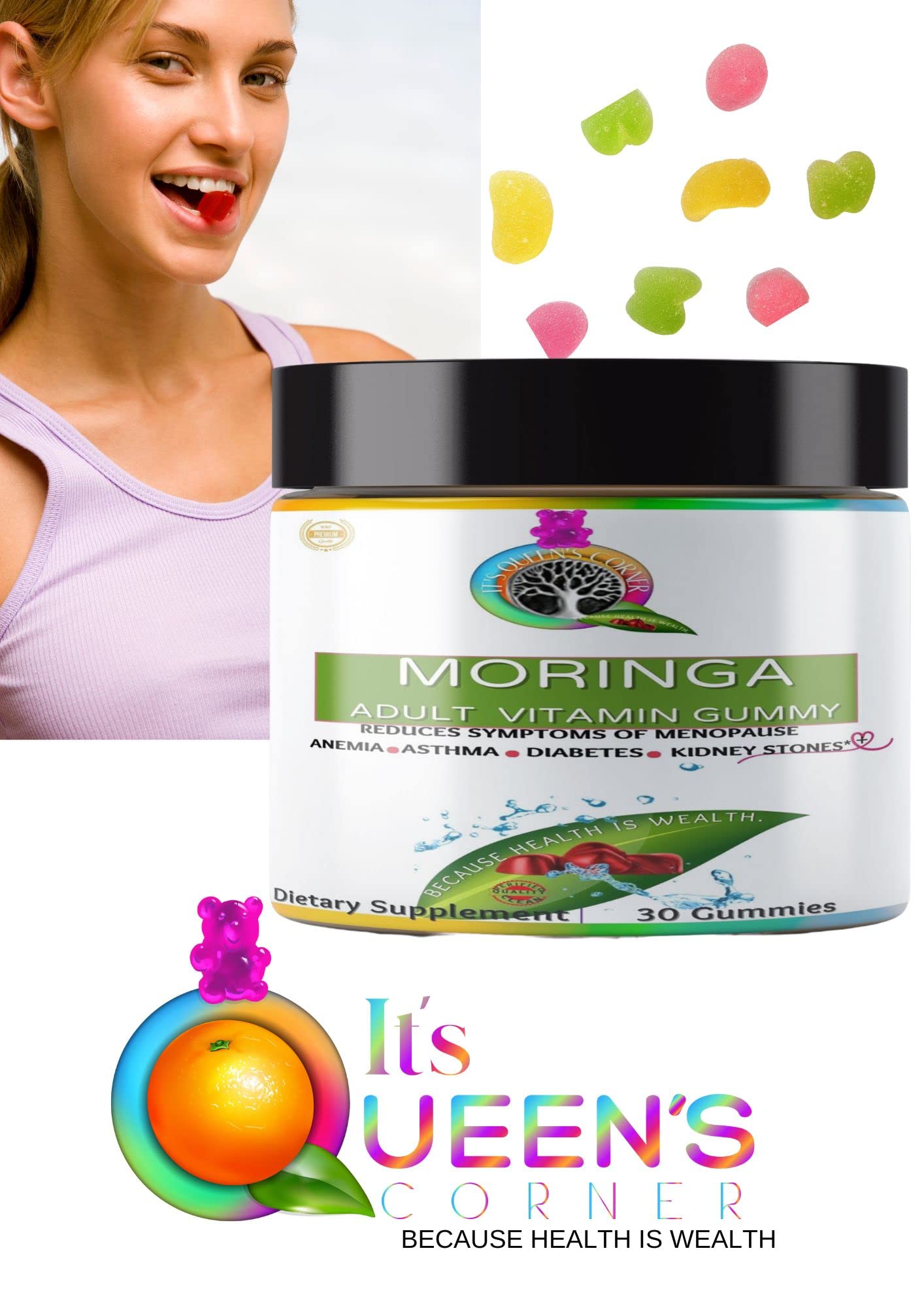 Moringa- Adult Supplement Gummy - AB Mystery