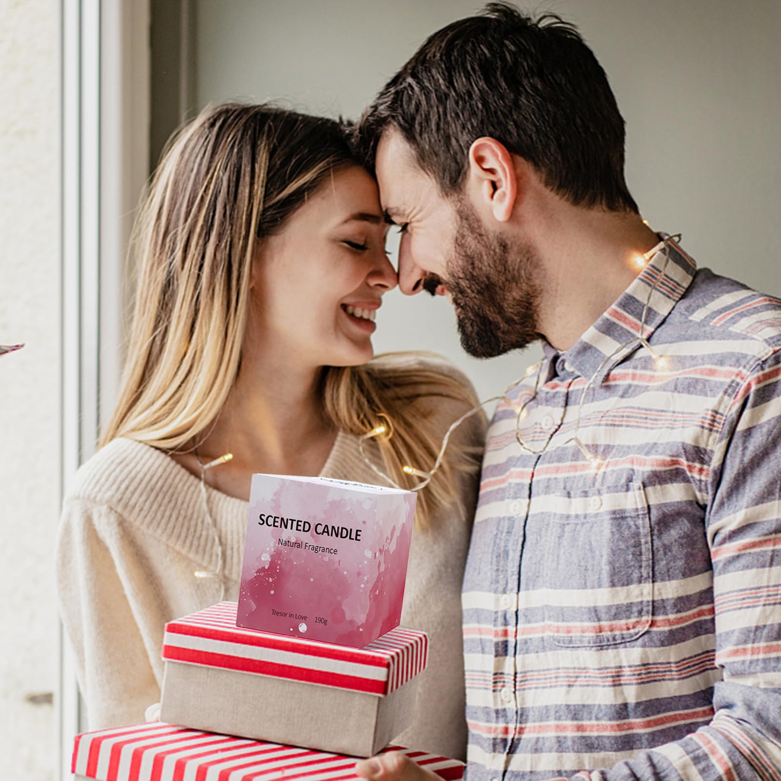 Mysflosy Soy Aromatherapy Candle, 40 Hour Burn time, Scented Candles with Floral and Fruity Scents - AB Mystery