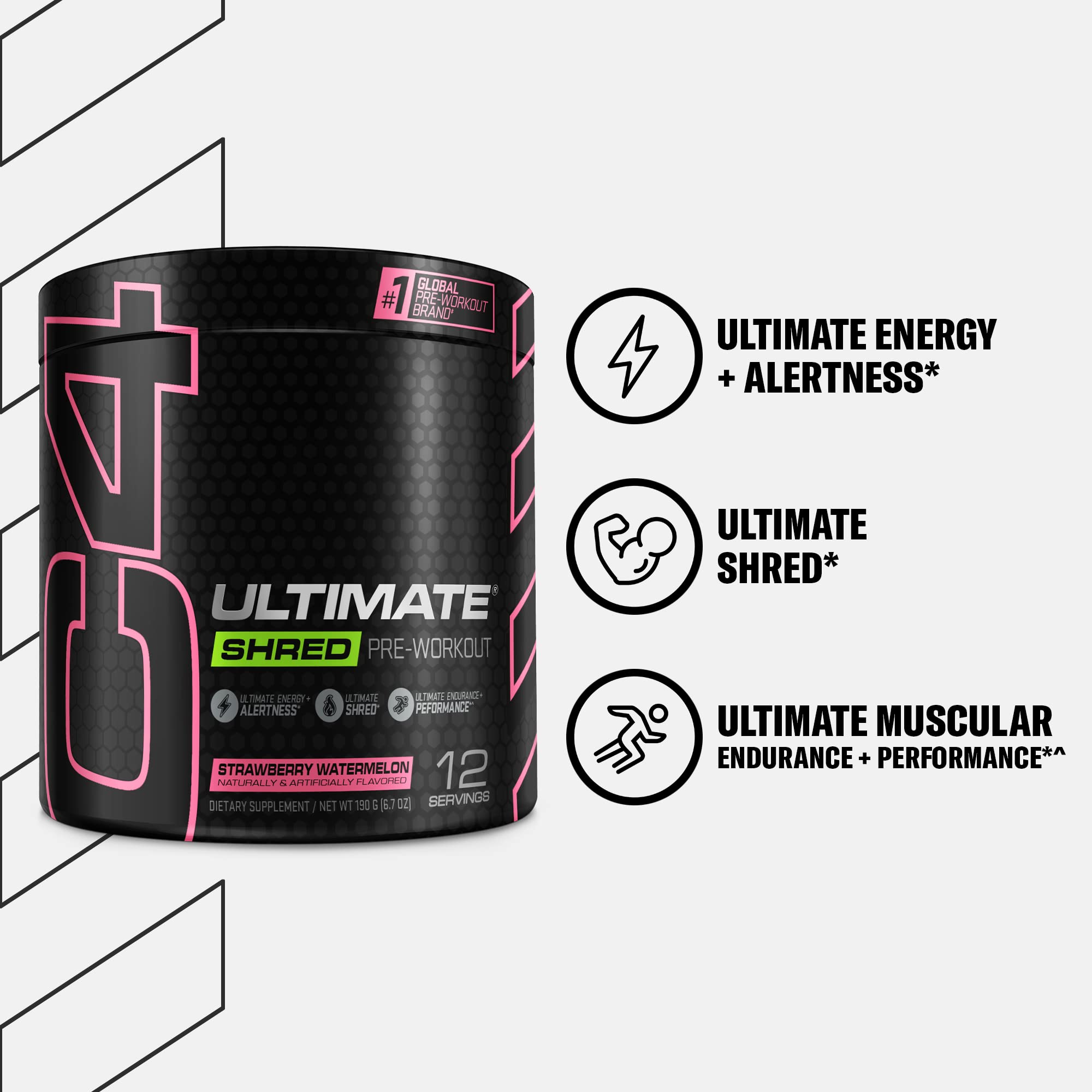 Cellucor C4 Ultimate Shred Pre Workout Powder, Fat Burner for Men & Women, Weight Loss - AB Mystery