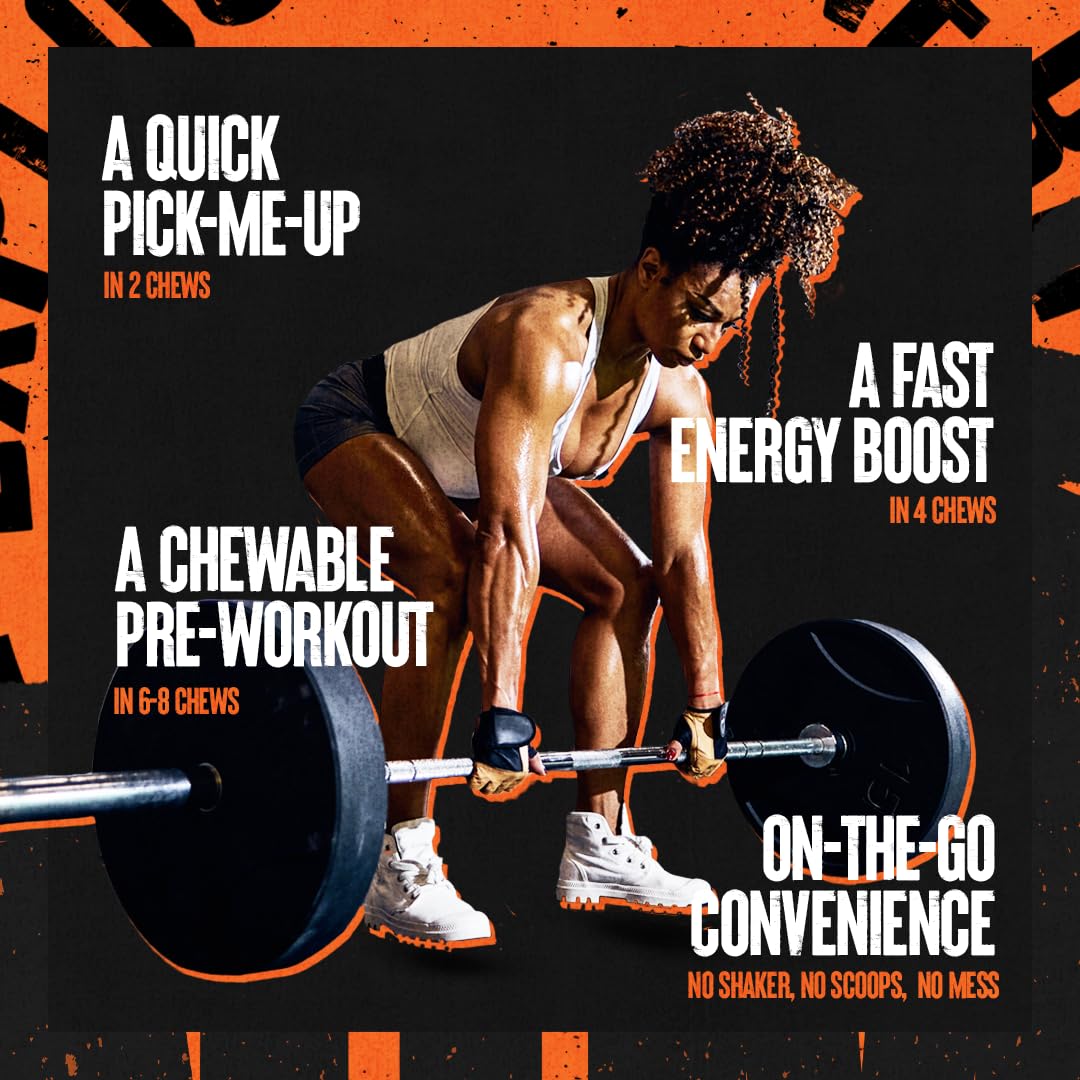 Animal Energy Chews, Fast Acting Energy with Caffeine, Nootropics and Sea Salt - AB Mystery