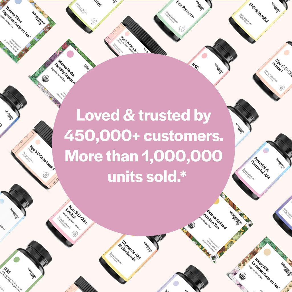 Wholesome Story Her Basic Baby Making Bundle: Premium Bioavailable Prenatal & Postnatal Vitamins Wholesome Story