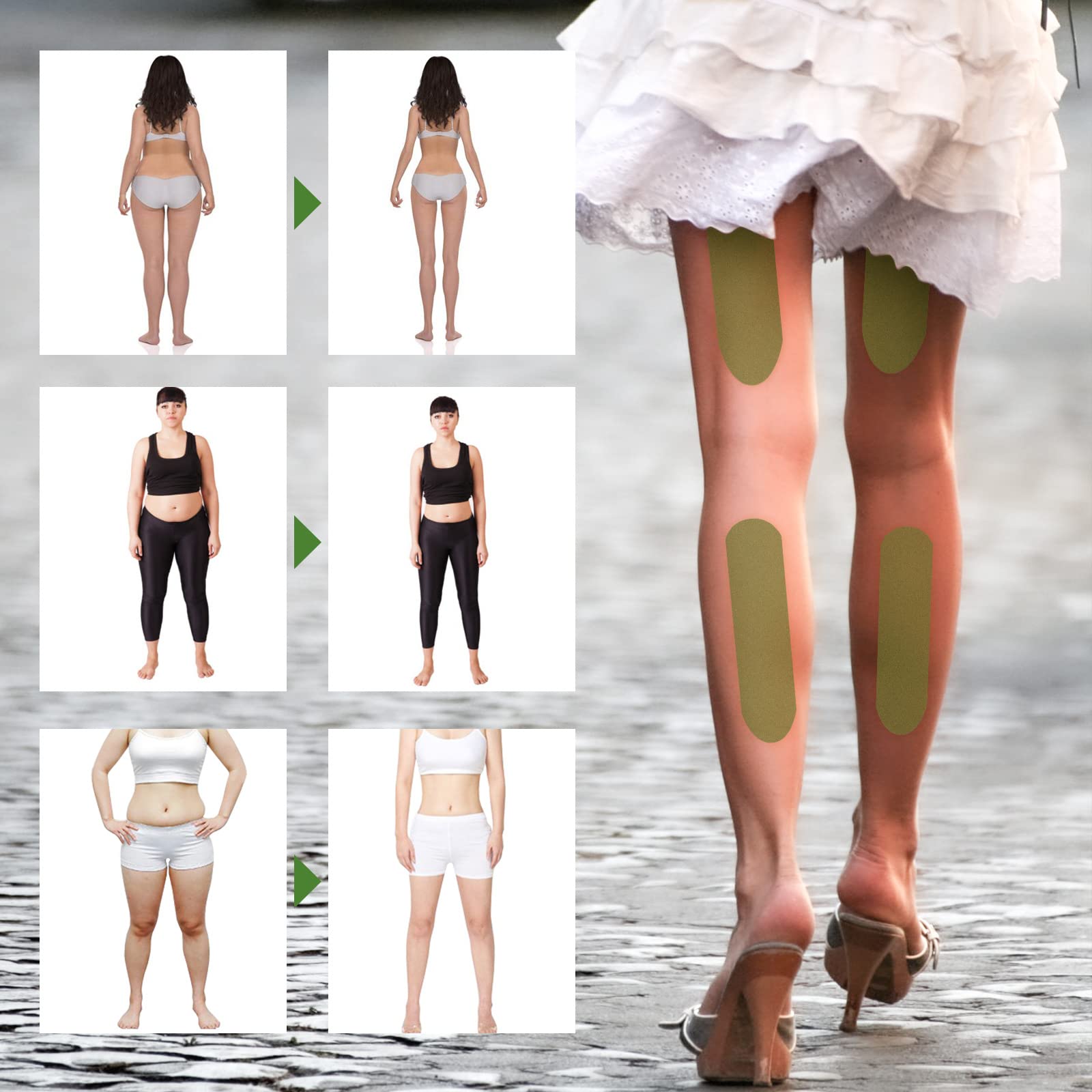 Herballegs Cellulite Reduction Patches, 2 Boxes/60PCS HerbalLegs Patches, Herbal Leg Lifting - AB Mystery