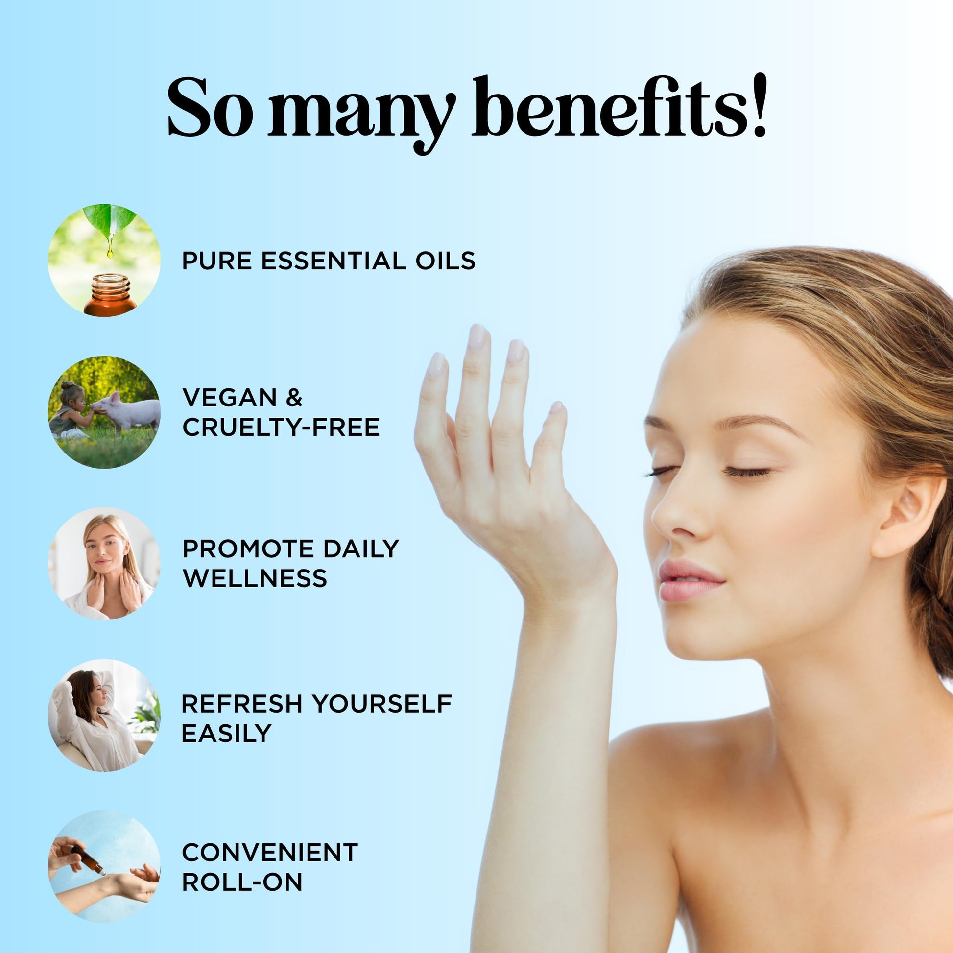 Headache Roll on Essential Oils - Aromatherapy Essential Oils Sets Variety Pack with Peppermint Clarify - AB Mystery