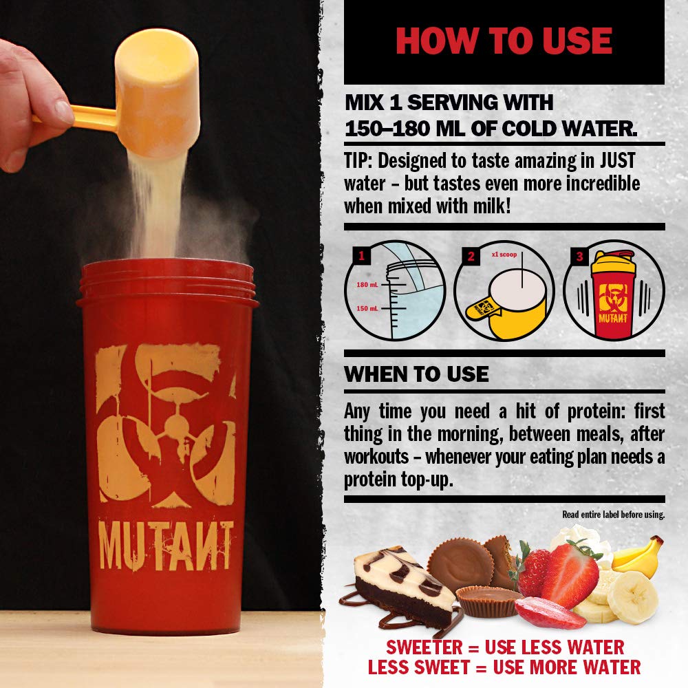 MUTANT ISO Surge – Pure whey Protein Isolate Powder, Low carb, Low Fat, Digestive Enzyme Boosted Mutant