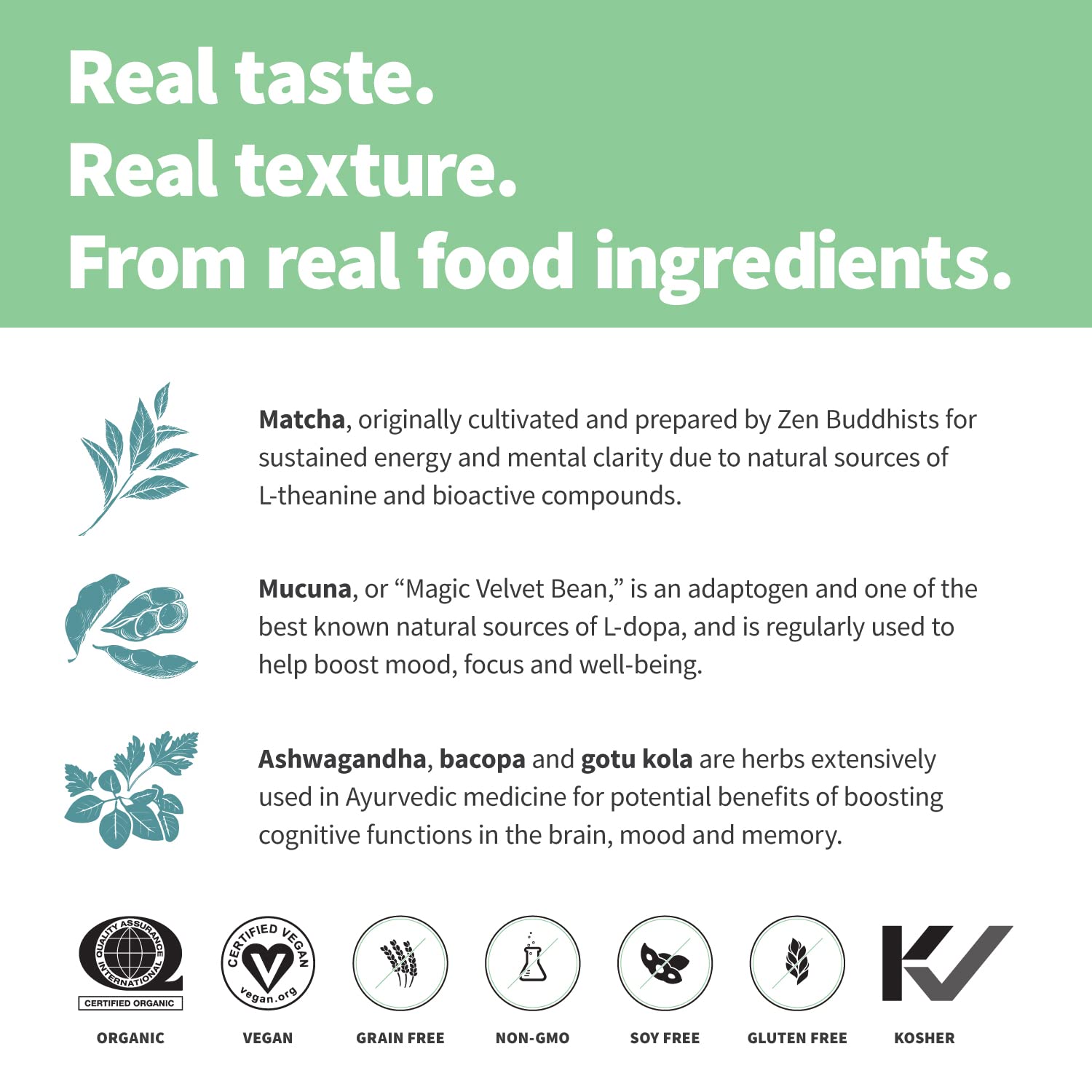 Sprout Living Epic Protein, Plant Based Protein & Superfoods Powder, Mindful Matcha - AB Mystery