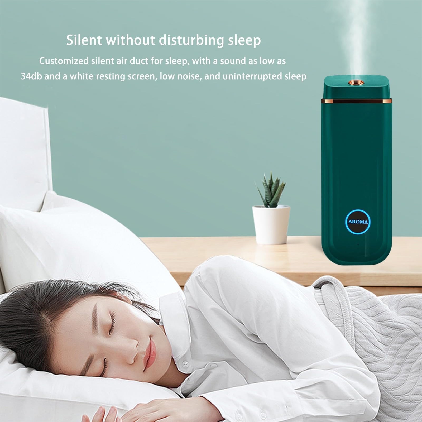 Sentmoon Essential Oil Diffusers for Home, Portable Rechargeable Aroma Humidifier with 3-Level Mode - AB Mystery