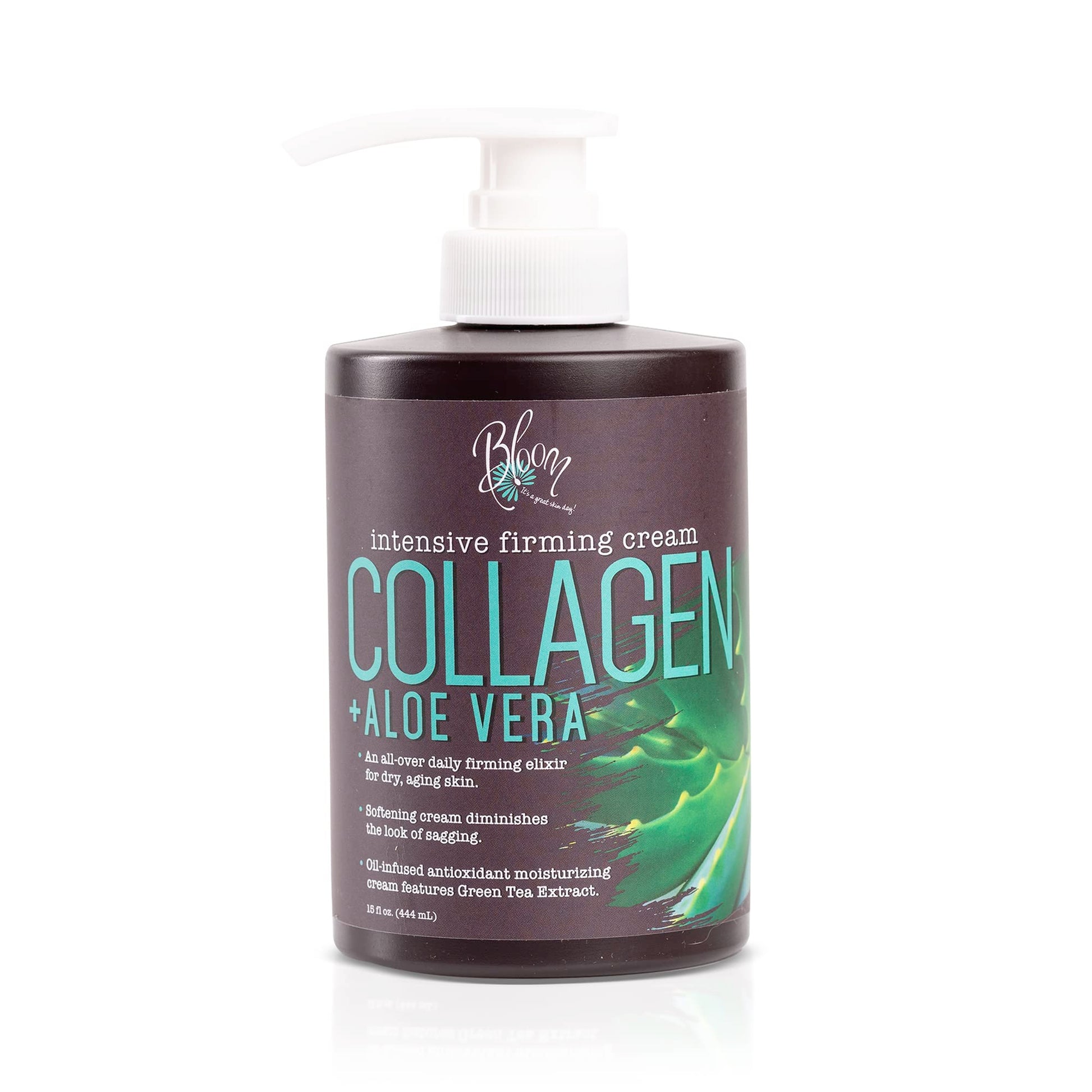 BLOOM Collagen Cream + Aloe Vera Moisturizer Body Lotion & Face Cream | Dry Skin - AB Mystery