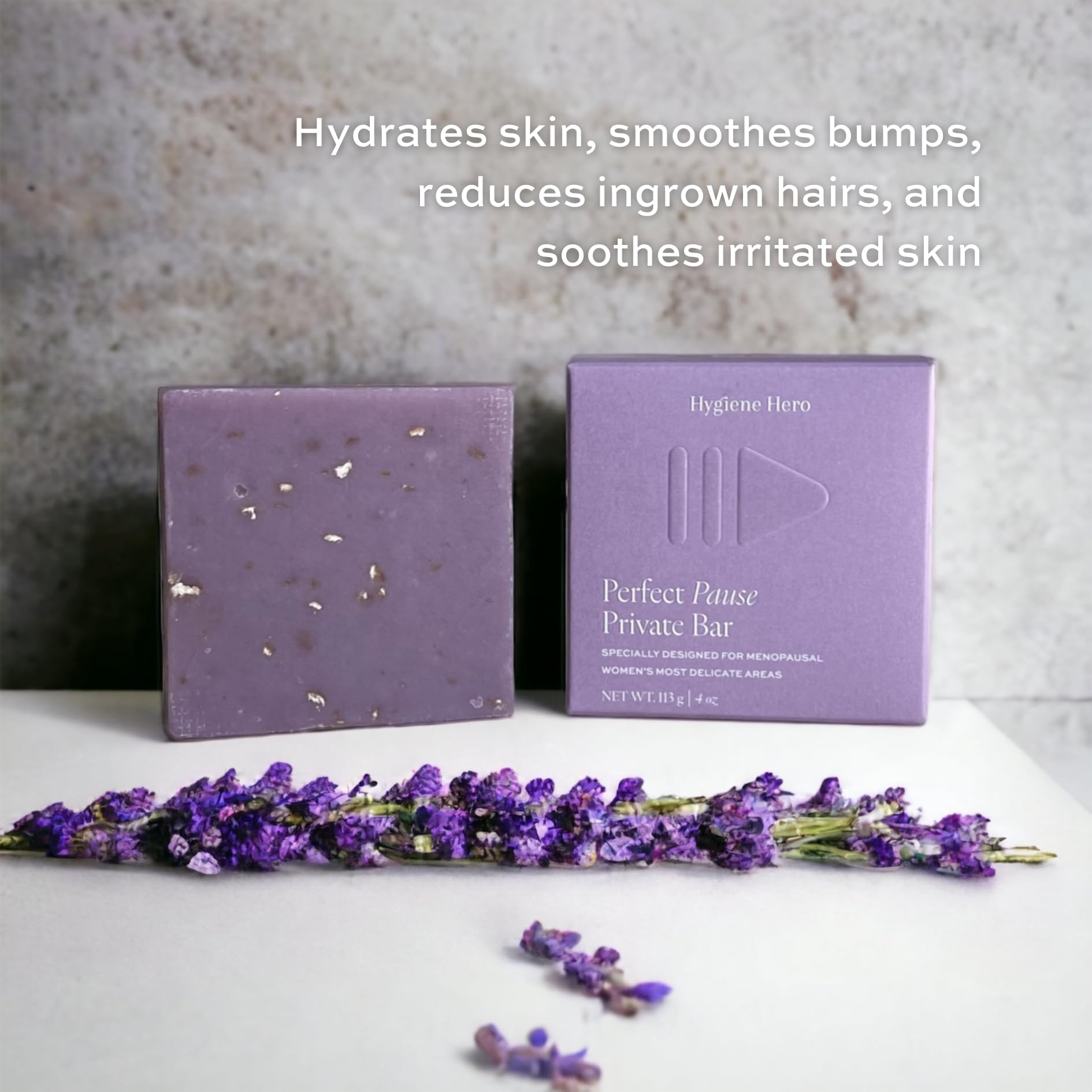 Hygiene Hero Perfect Pause Private Bar - Soap for Menopausal Women | All Natural, Handcrafted, - AB Mystery