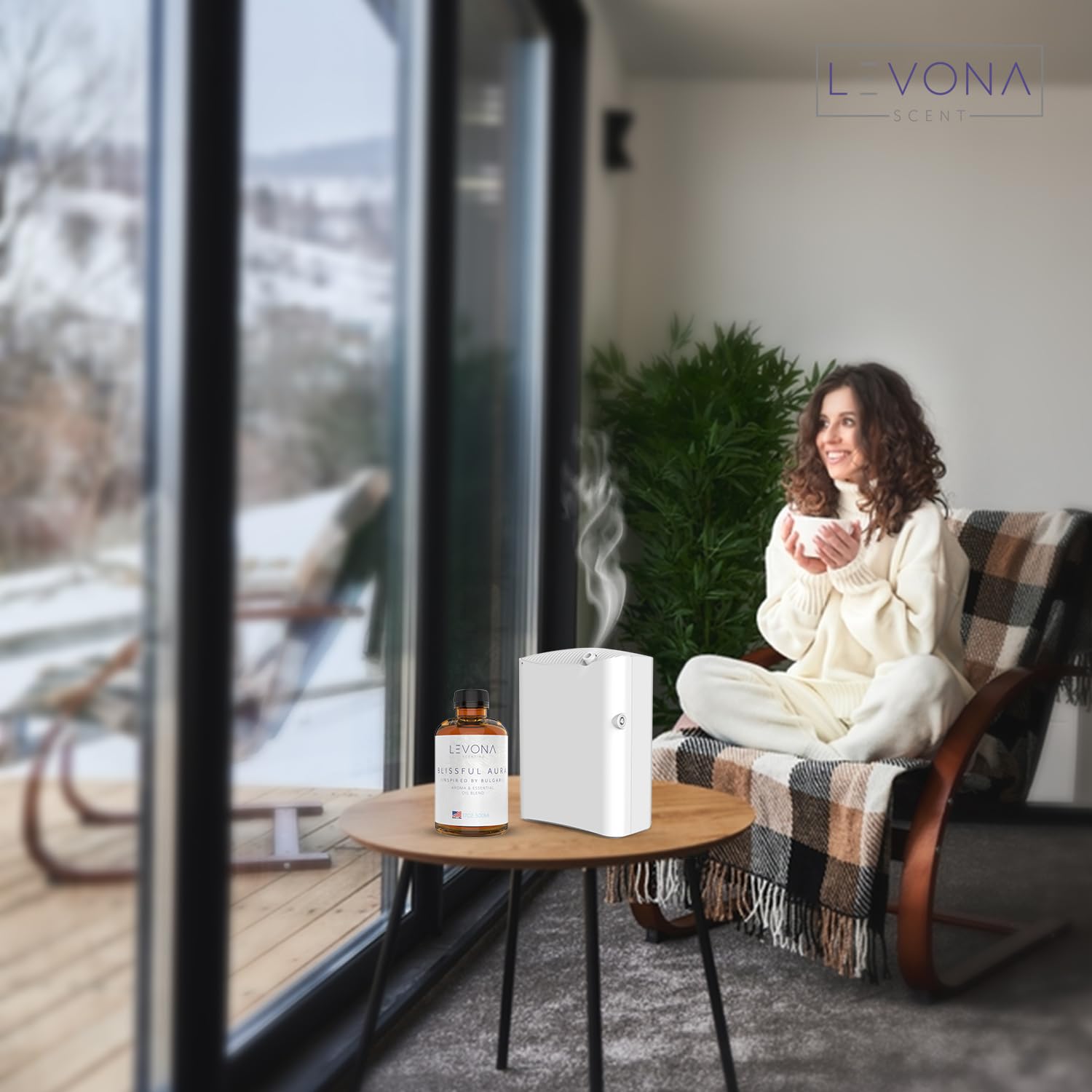 Levona Scent Essential Oils for Diffuser: Blissful Aura Inspired by Bulgari with Notes of Amber - AB Mystery