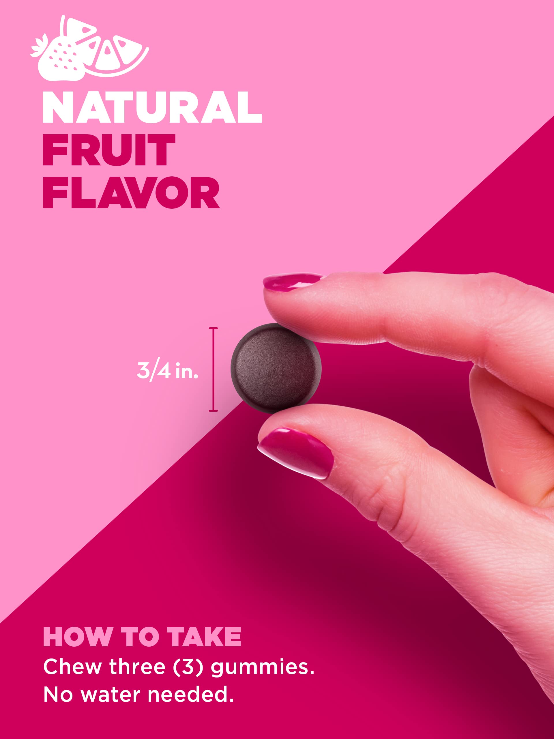 PINK Prenatal Vitamins | 60 Gummies with DHA and Folic Acid | Non-GMO & Gluten Free Multivitamin PINK