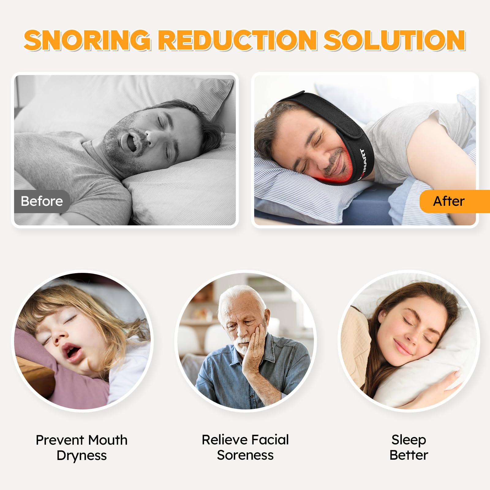 Doinart Red Light Therapy Belt for Neck, Portable Near Infrared Light Therapy for Face - AB Mystery