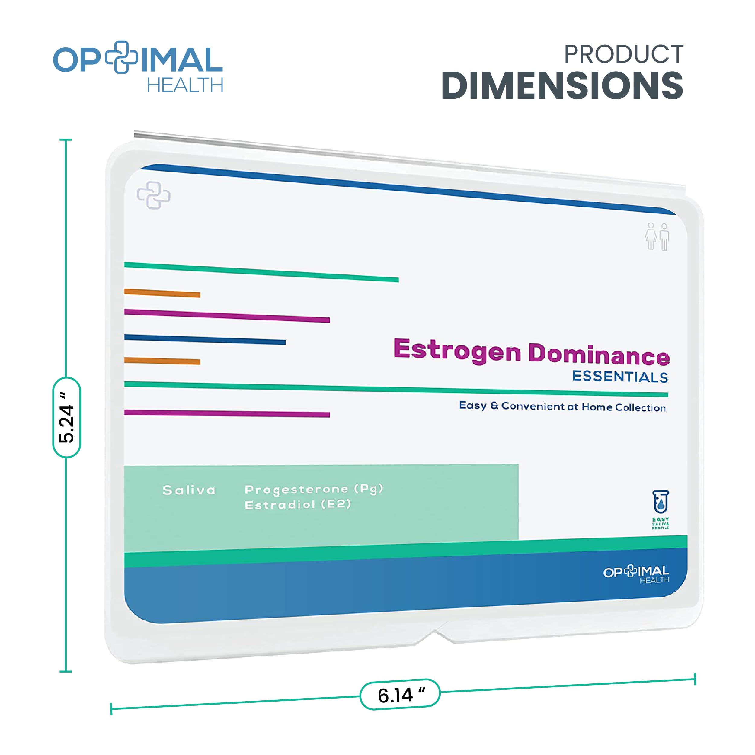 Estradiol (E2) & Progesterone (PG) | Saliva Hormone Test Kit for Women | Progesterone Deficiency - AB Mystery