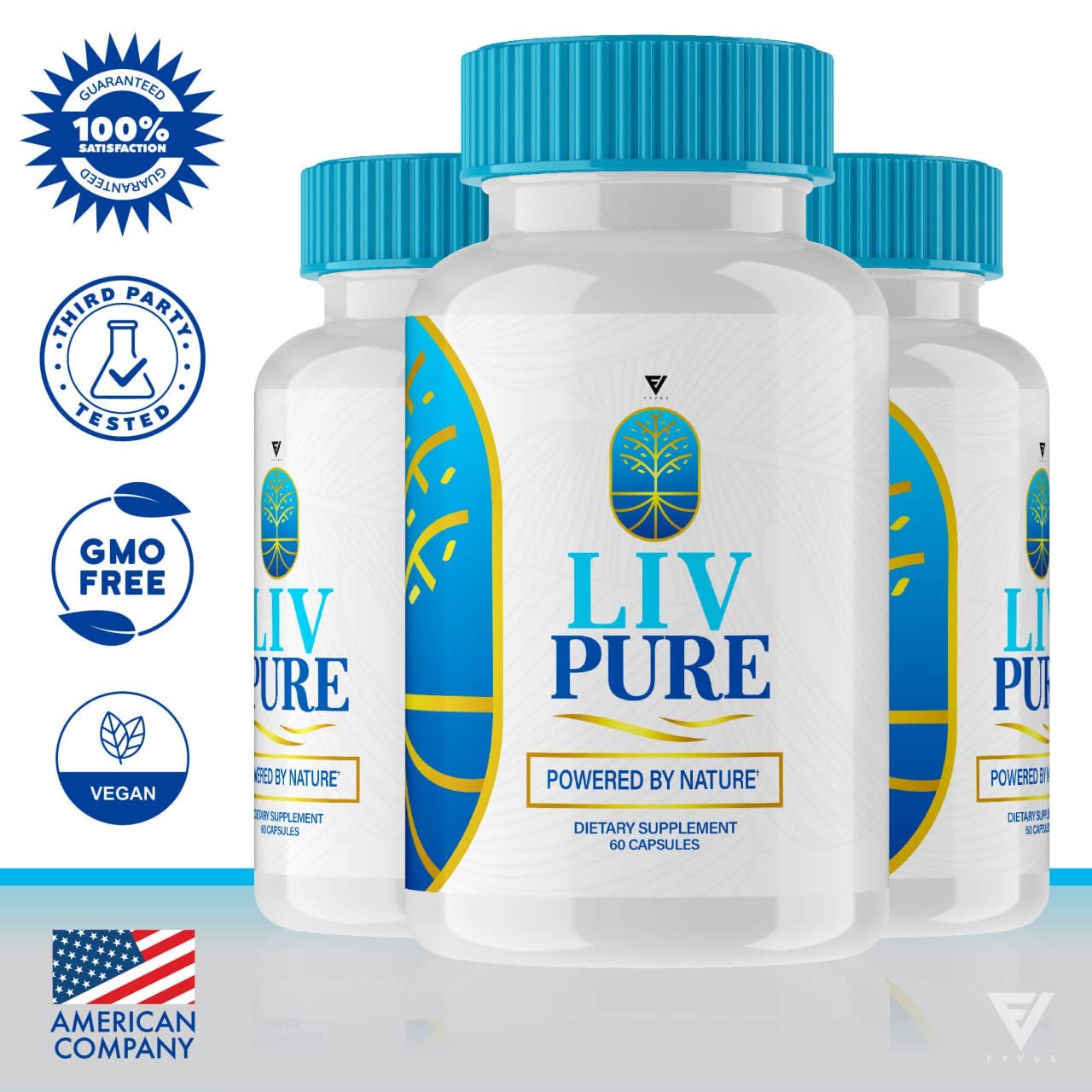 (3 Pack) Liv Pure Pills, Livpure Liver Detox Cleanse Management Capsules Advanced Formula Supplement