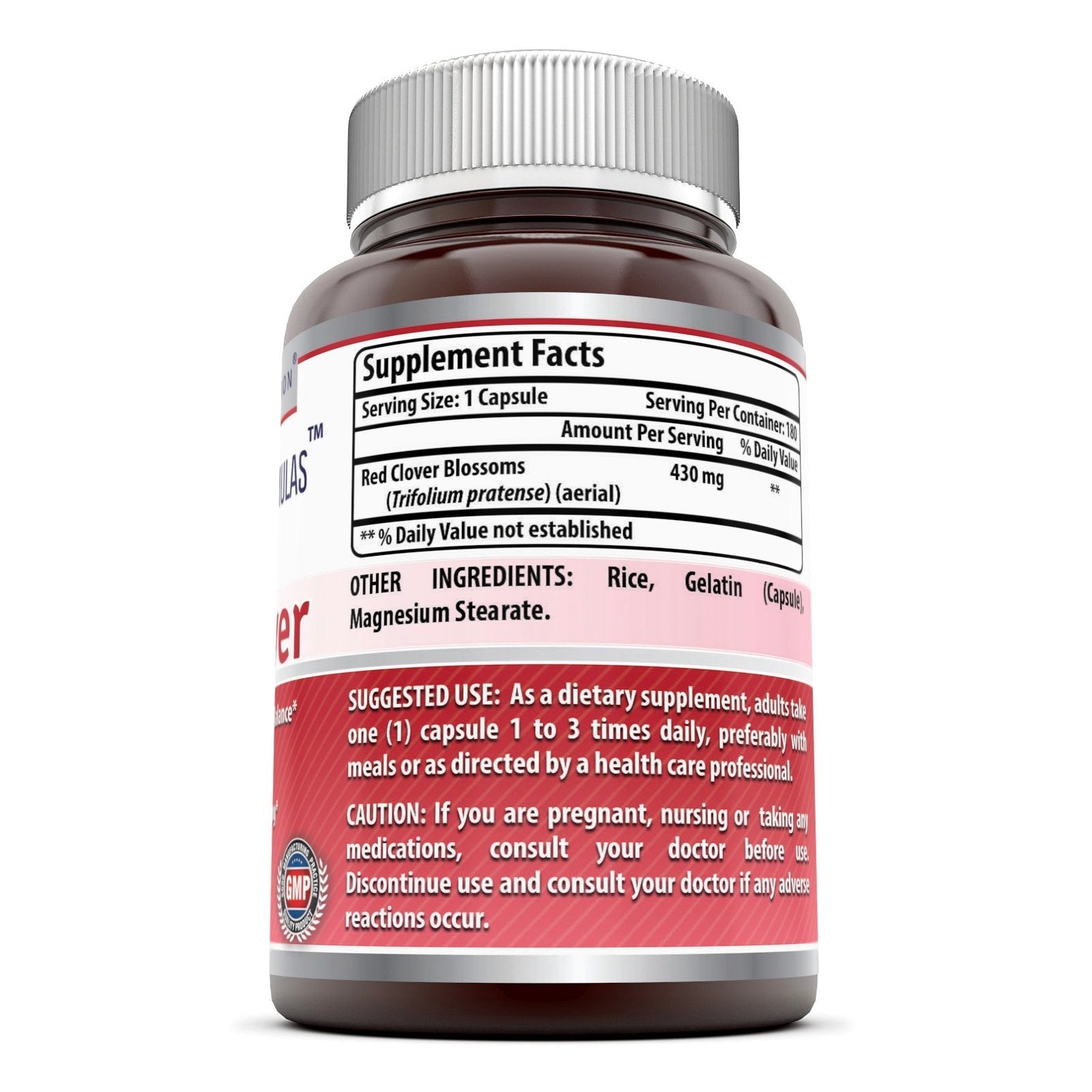 Amazing Formulas Red Clover Dietary Supplement with 430mg Red Clover Blossoms Herb Extract for Relief - AB Mystery