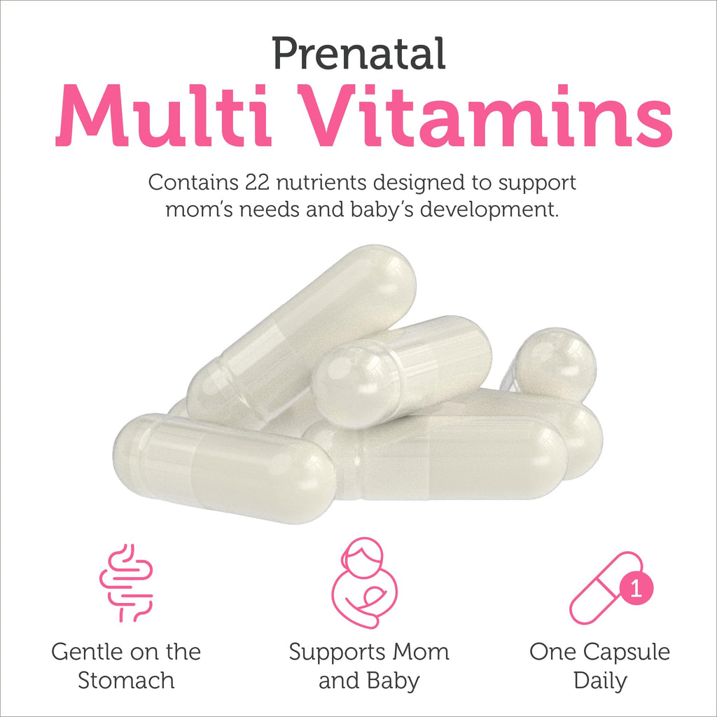 Zahler - Total One Prenatal Vitamins for Women (120 Count) Daily Multi Vitamin Prenatals with Folic Acid, Iron, Zinc Zahler