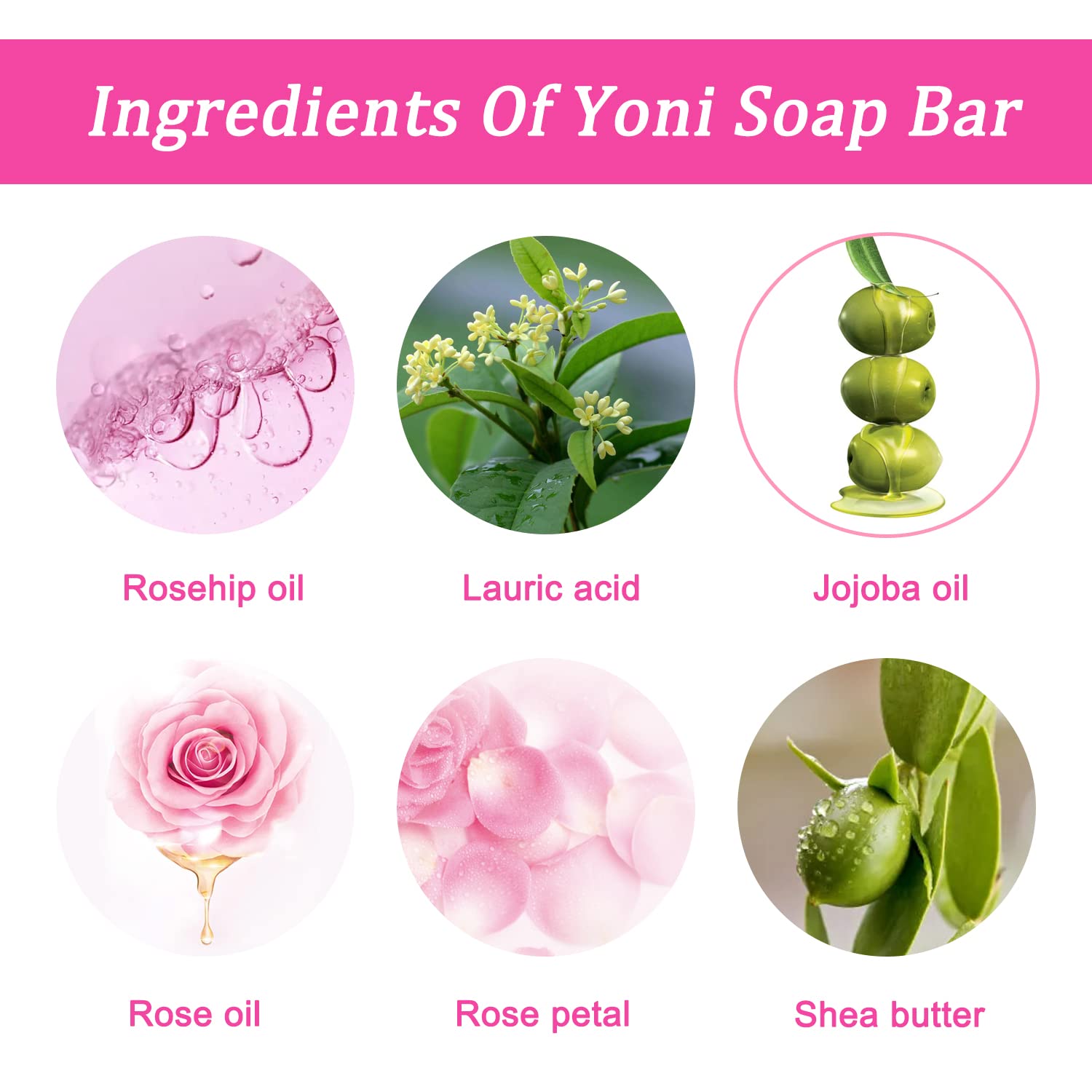 Yoni Soap Bars Vaginal Wash 2 PCS, 100% Natural Organic Yoni Bar Soap for Women Ph Balance Yoni - AB Mystery