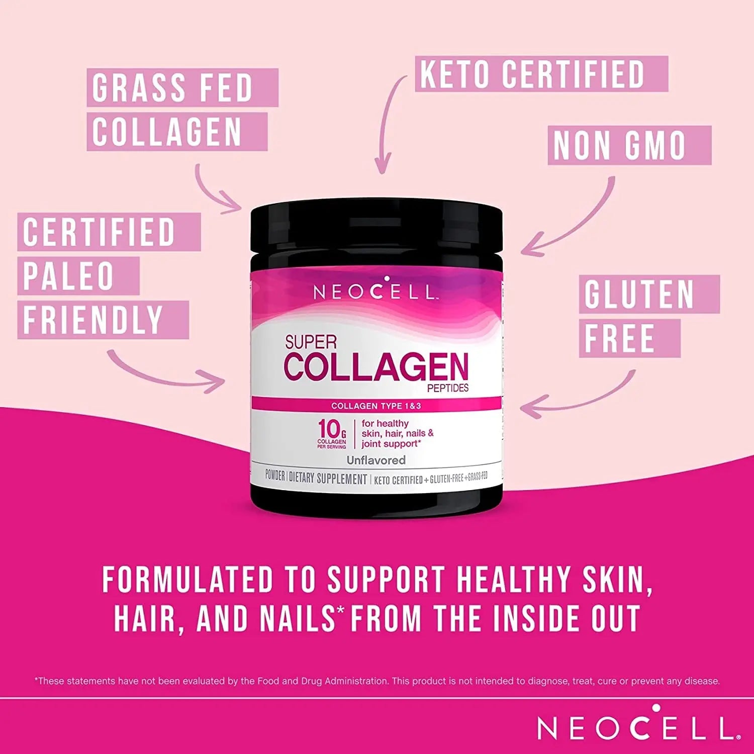 Neocell, Super Collagen, Type 1 & 3, 7 oz (198 g) - AB Mystery
