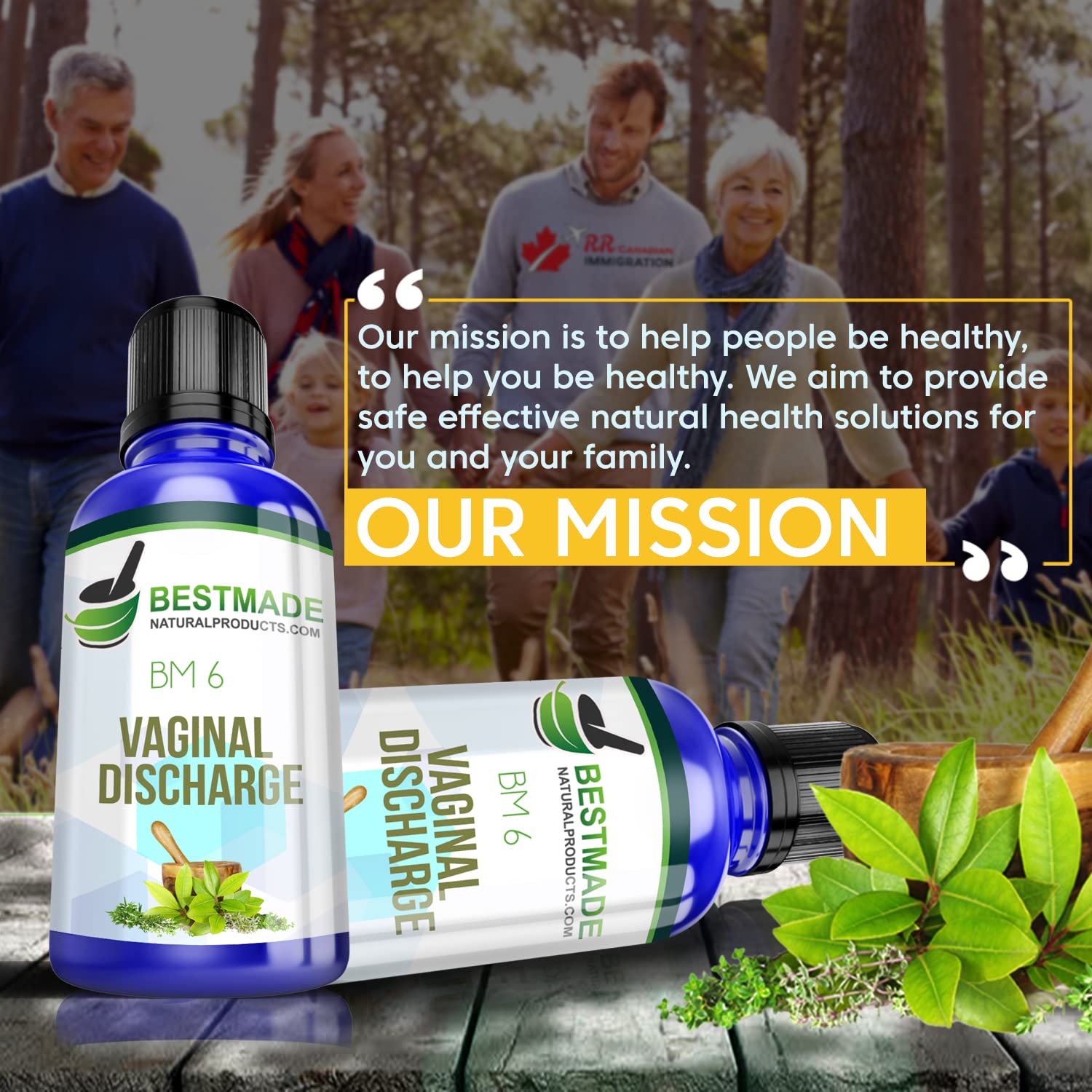 Vaginal Discharge BM6 - Natural Remedy for Leucorrhea, Unusual Vaginal Discharge & Odor, Helps Relieve - AB Mystery