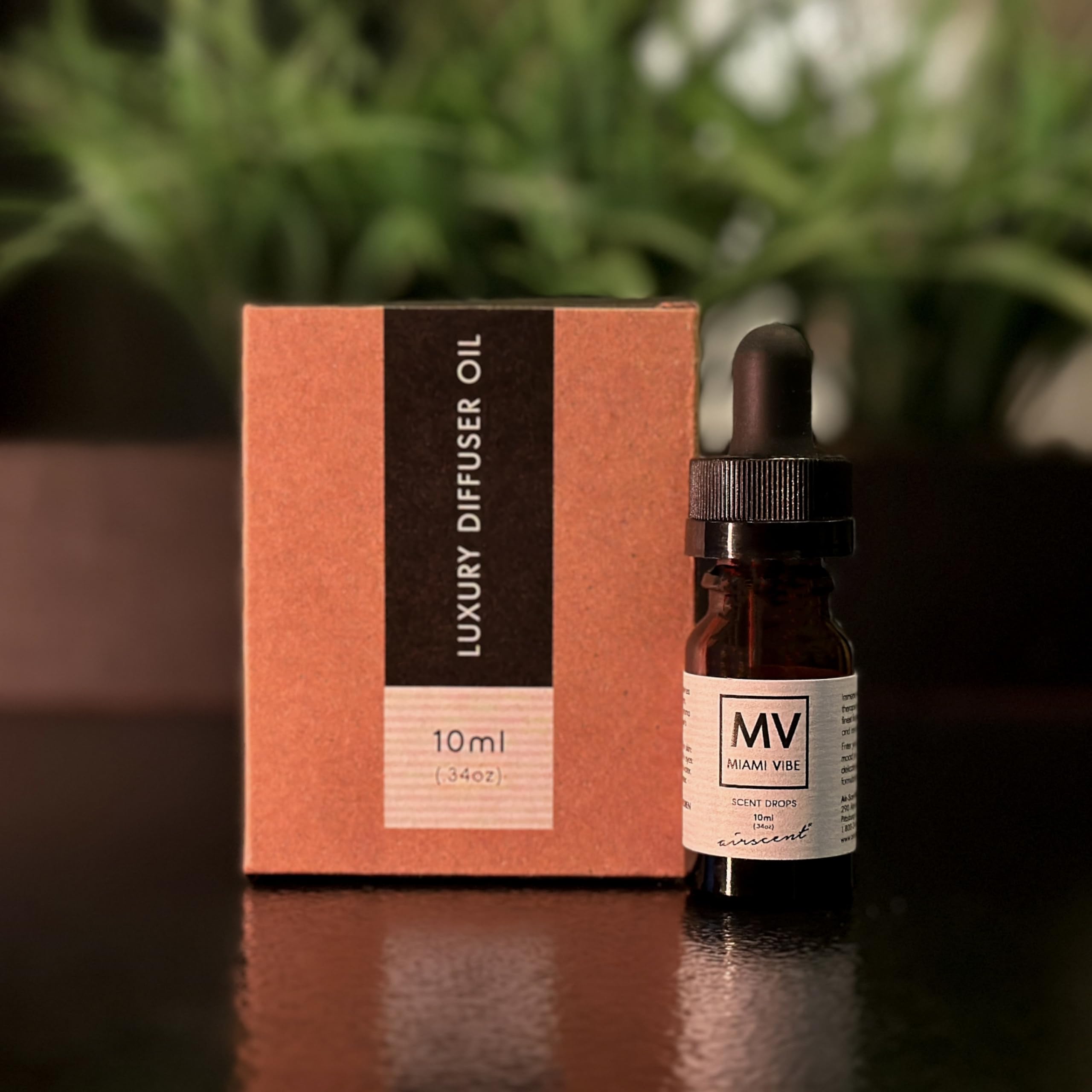 Miami Vibe Diffuser Oil - Air-Scent Fragrance for Aroma Oil Diffusers - 10 Milliliter (.34 fl oz) Bottle - AB Mystery