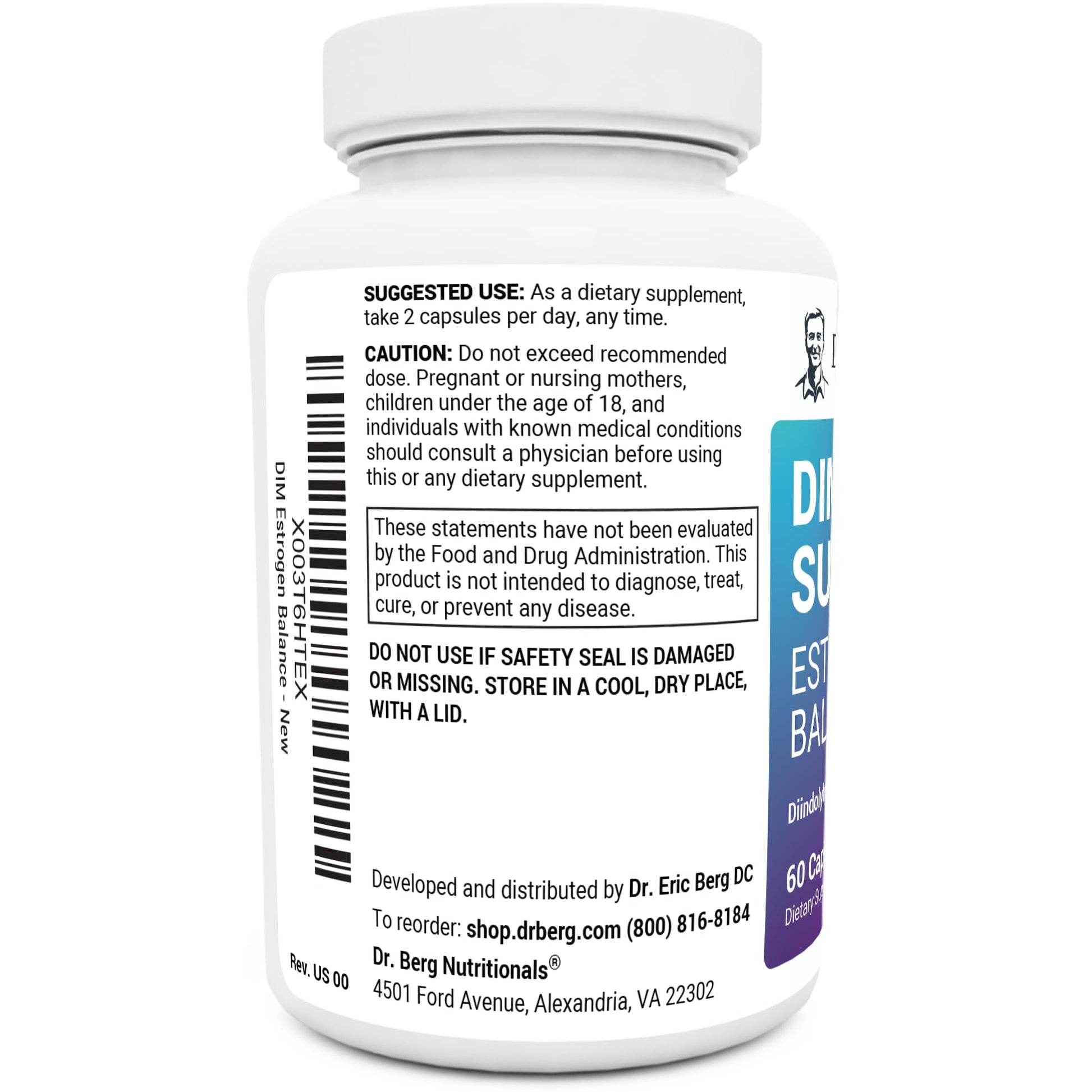 Dr. Berg DIM Supplement Estrogen Balance - Original Estrogen Supplement for Women with Diindolylmethane - AB Mystery