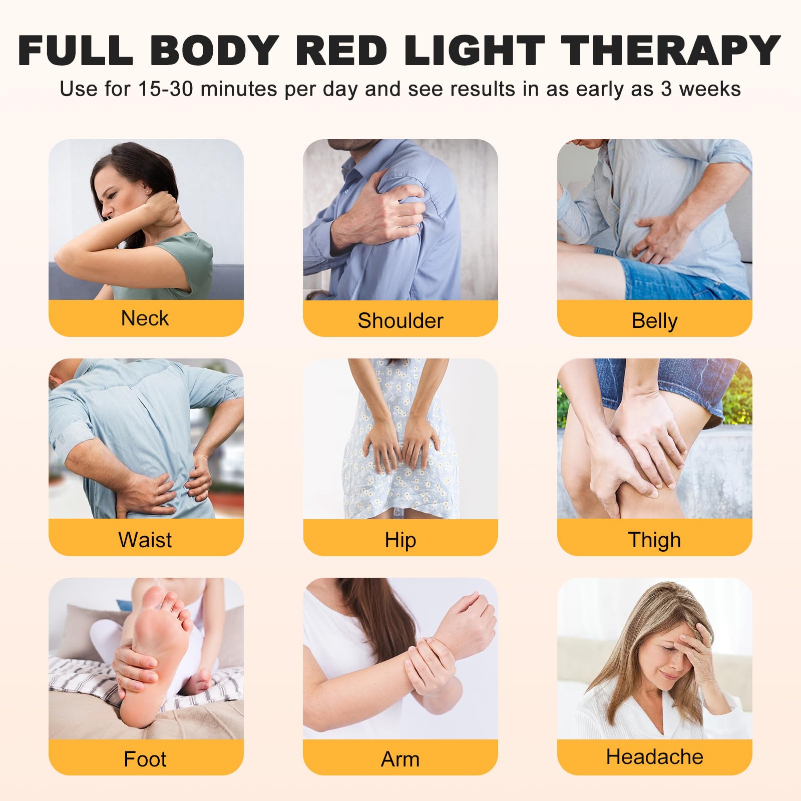 Rutollmit Red Light Therapy Mat - Experience Relaxation with 225 LEDs, 660nm Red Light - AB Mystery