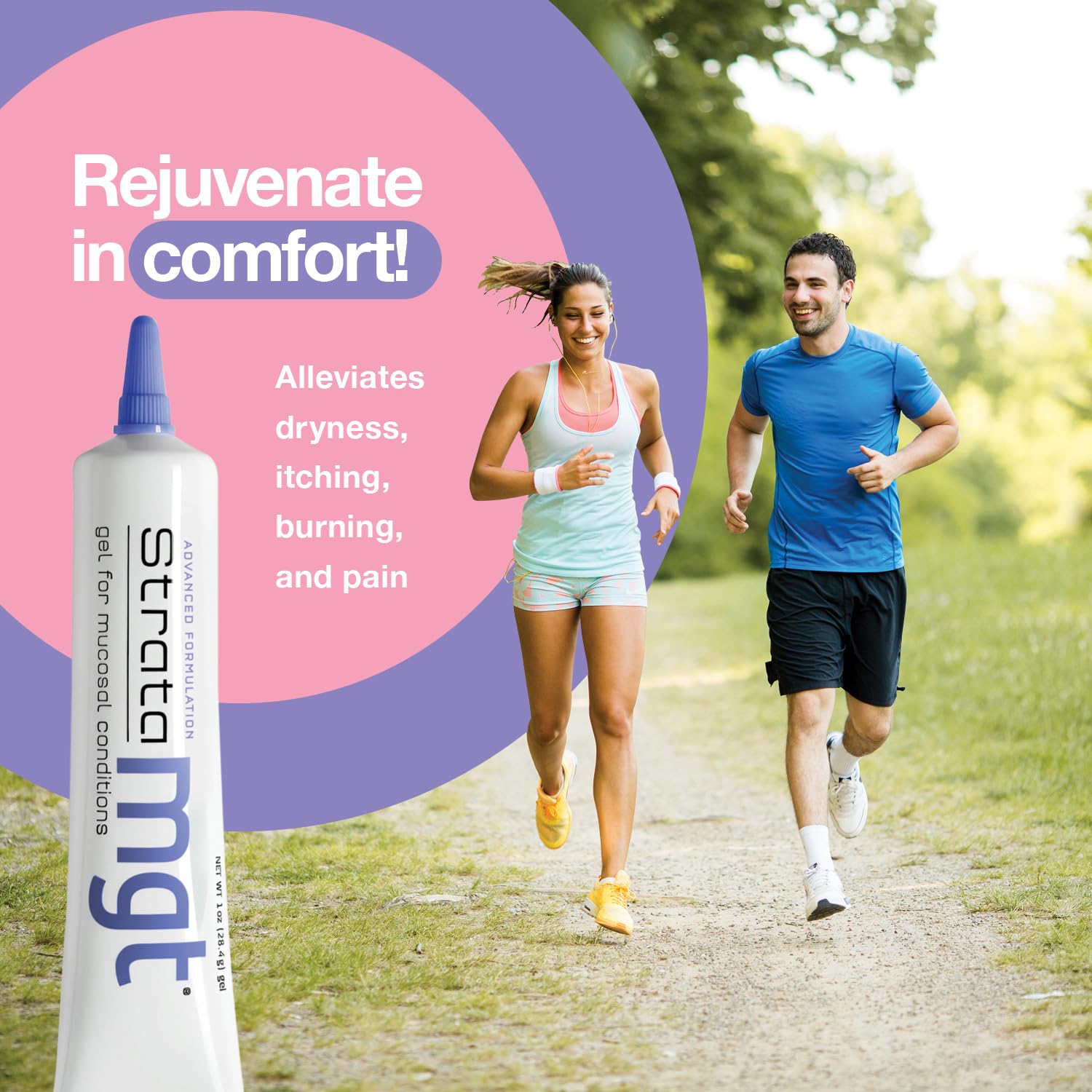 StrataMGT Vaginal Moisturizer - Non-Hormonal & Non-Steroidal- Post Menopause Support - AB Mystery