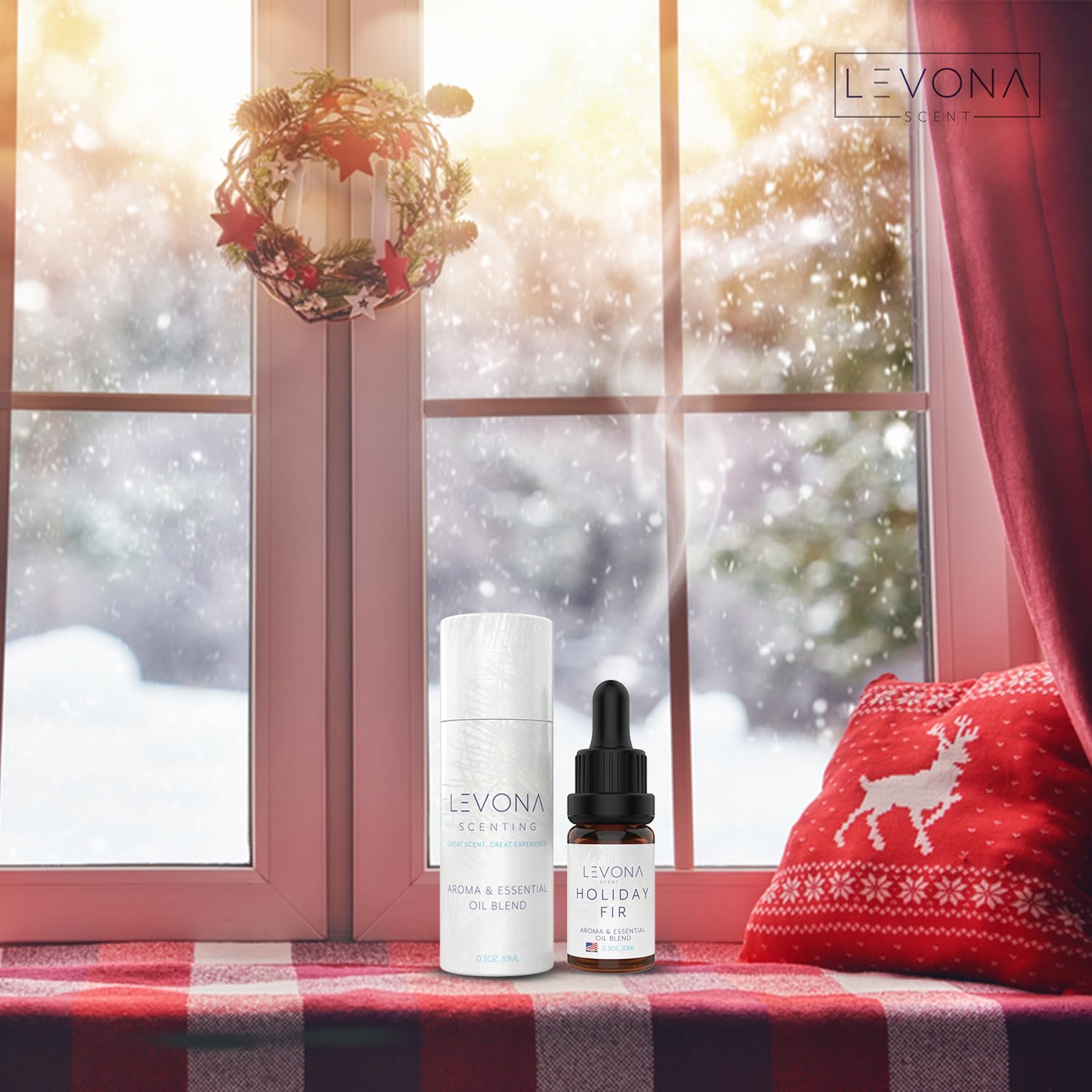 Levona Scent Christmas Essential Oils for Diffuser: Holiday Fir Essential Oil for Diffusers for Home - AB Mystery