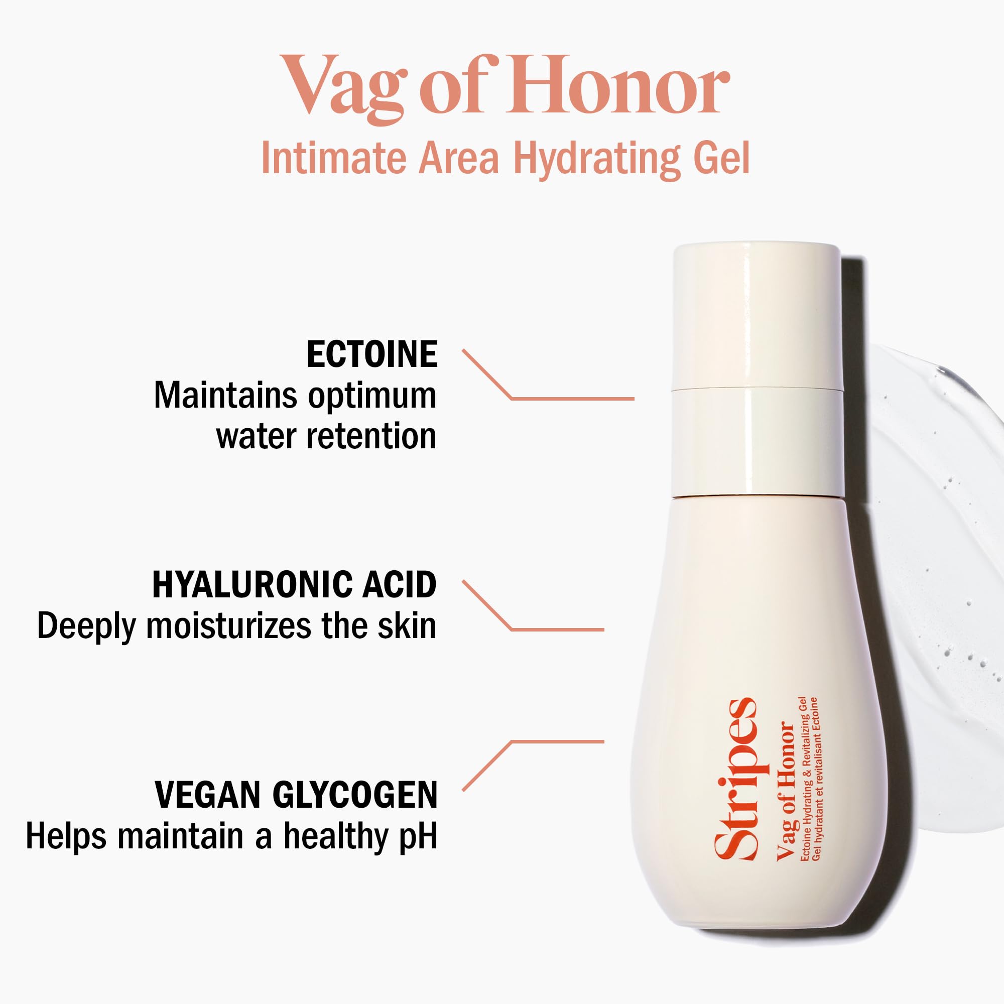 STRIPES by Naomi Watts - Vag Of Honor - Hydrating Gel For Relieving Vaginal Dryness - AB Mystery