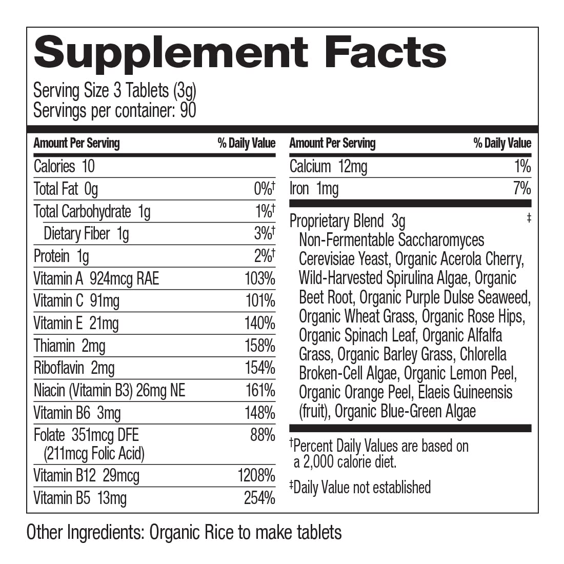 Dr. Schulze's | SuperFood 100 | Vitamin & Mineral Herbal Concentrate | Dietary Supplement - AB Mystery